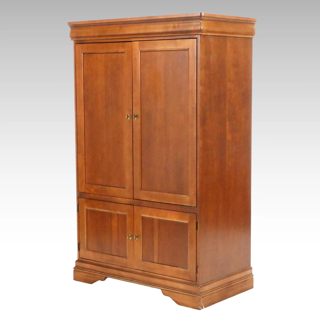 Hooker Furniture Cherry Media Armoire, Late 20th Century