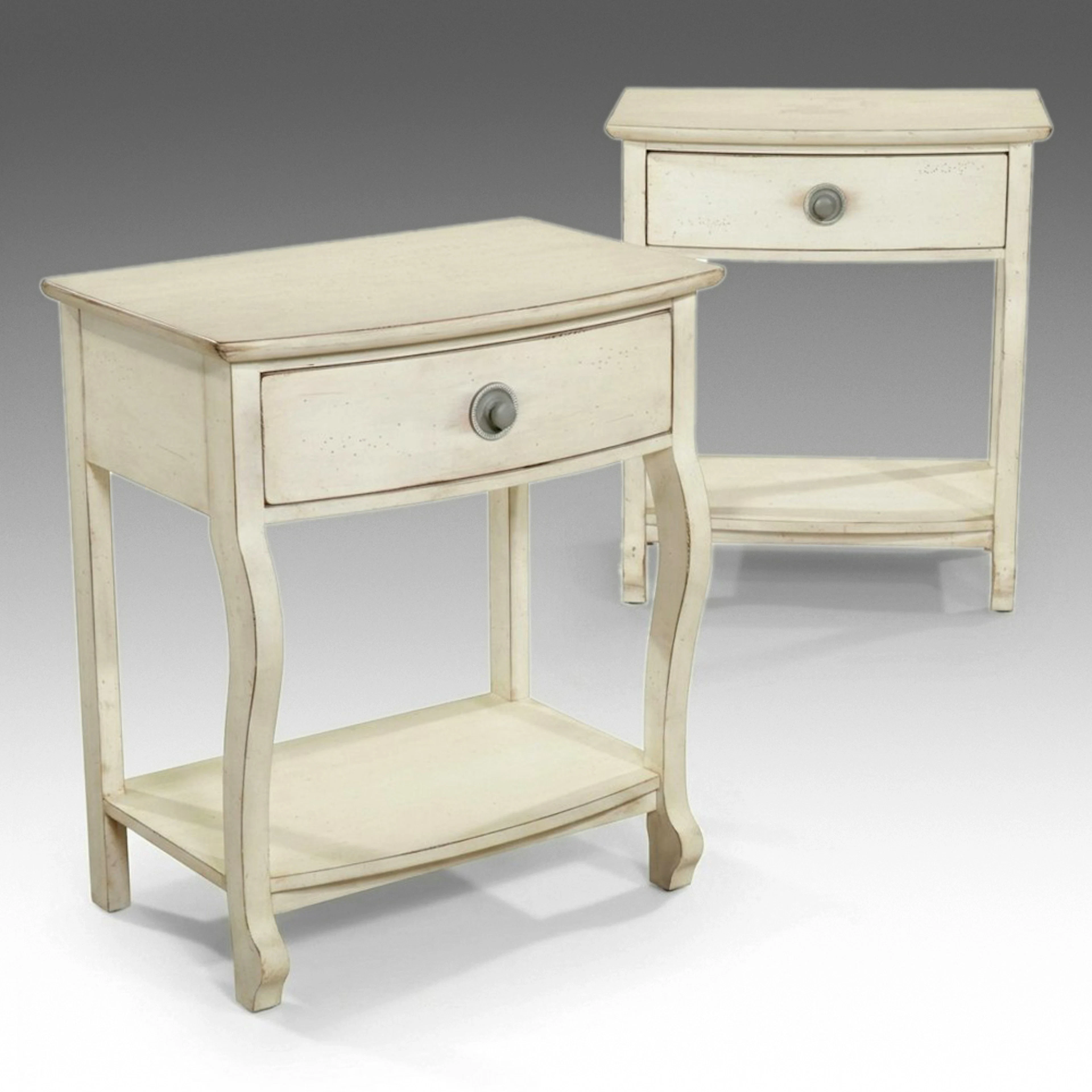 Pair of Lexington "Tommy Bahama" White-Painted Nightstands
