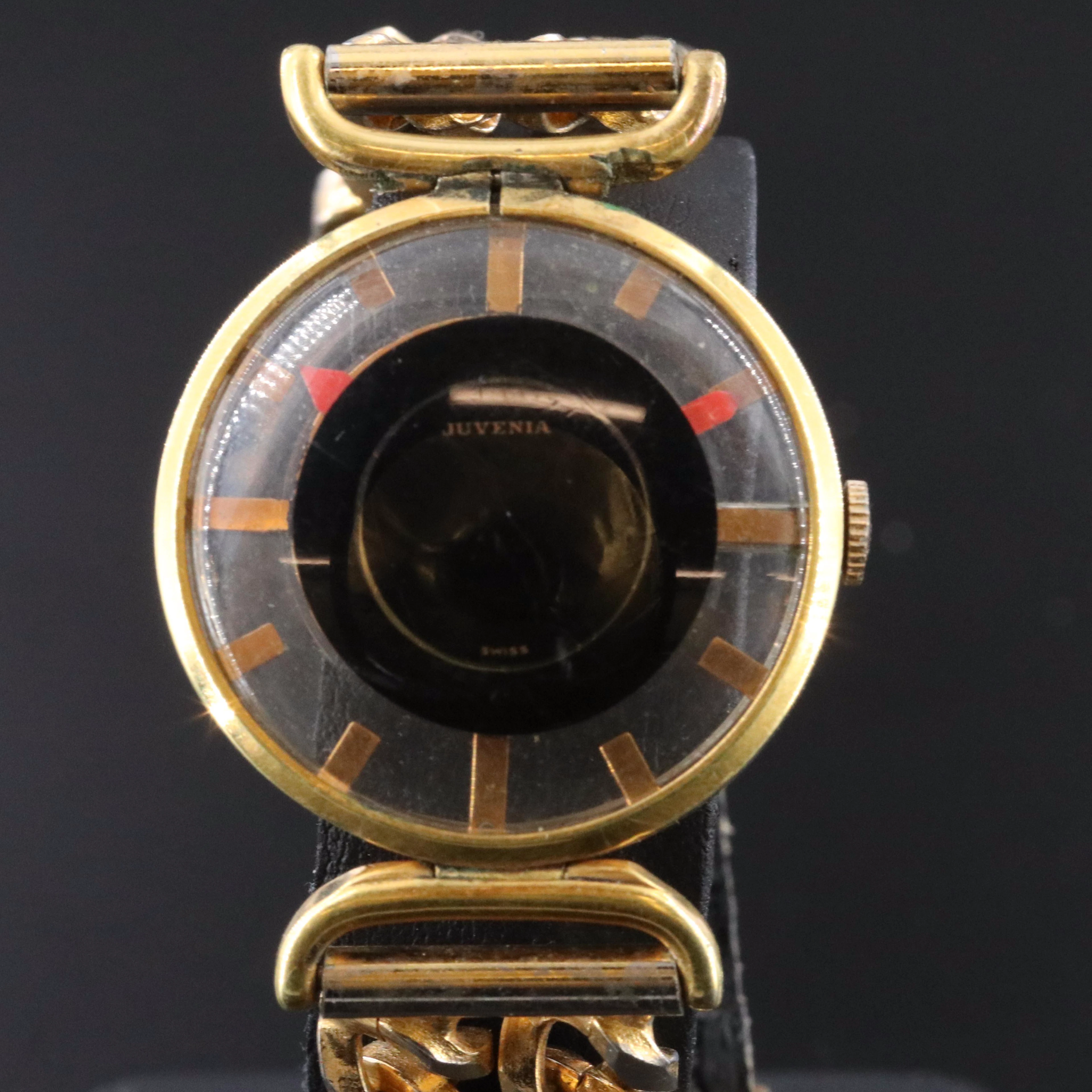 Juvenia Swiss Skeleton Case Watch