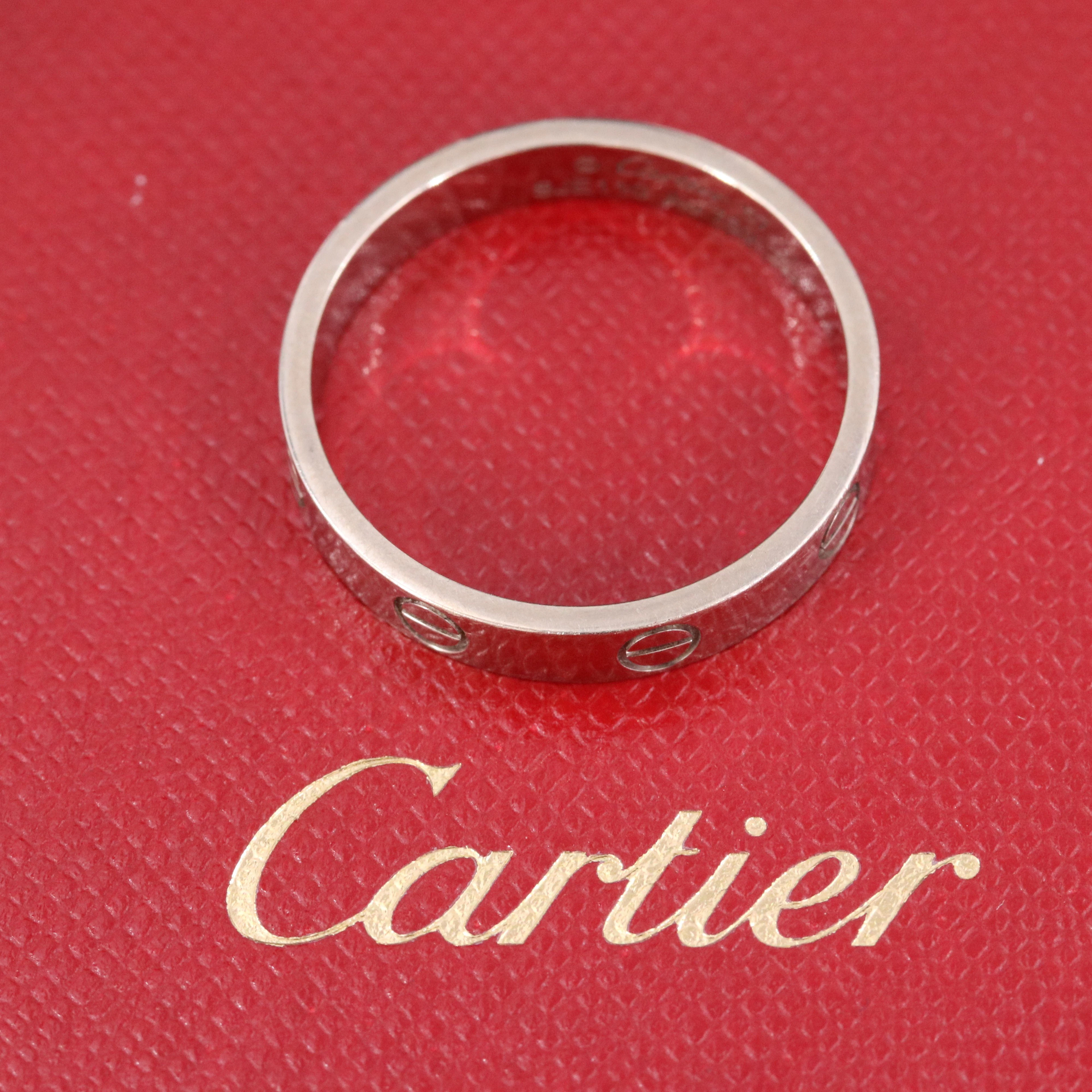 Cartier LOVE 18K Eternity Ring with COA