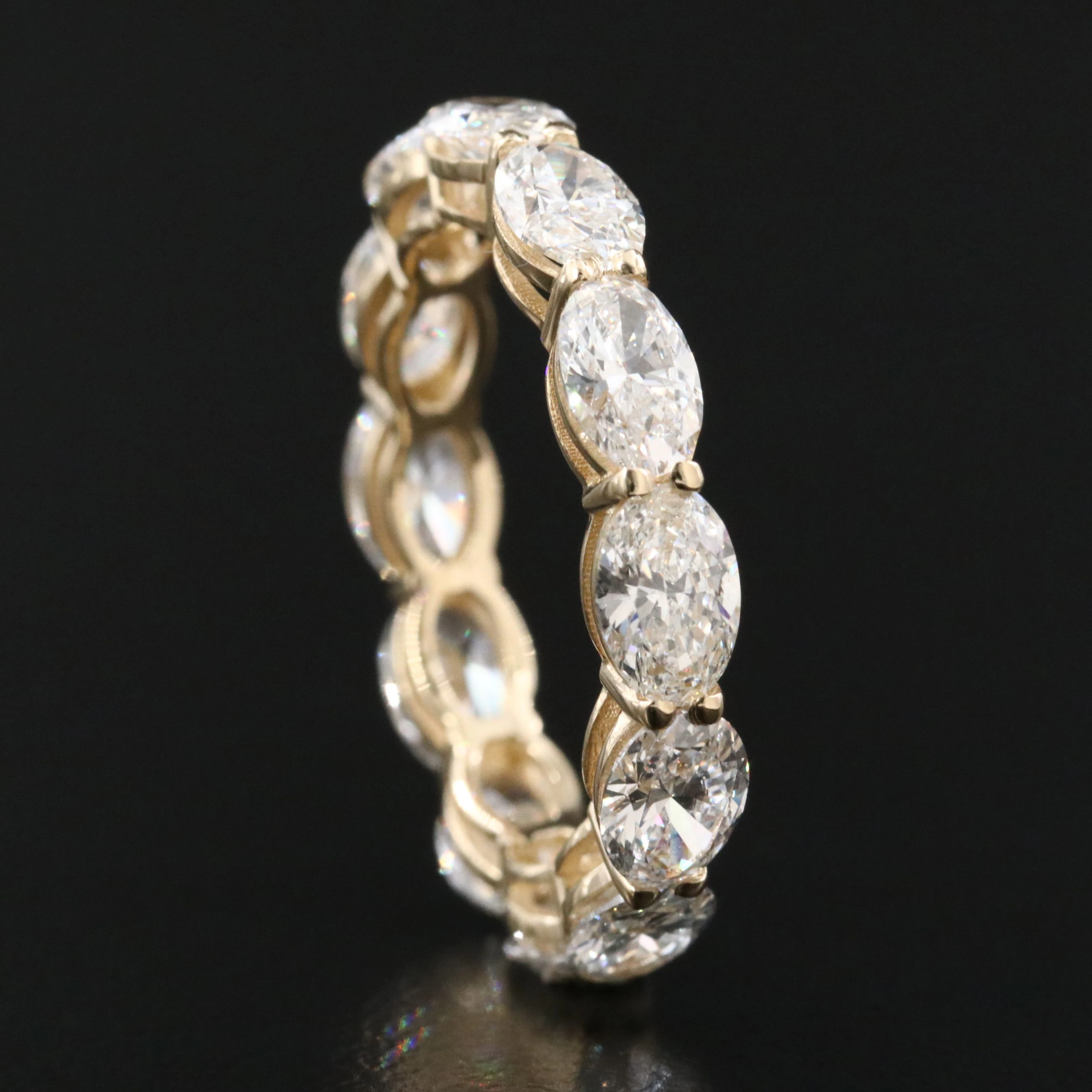 14K 4.62 CTW Lab Grown Diamond Eternity Band with IGI Jewelry Report
