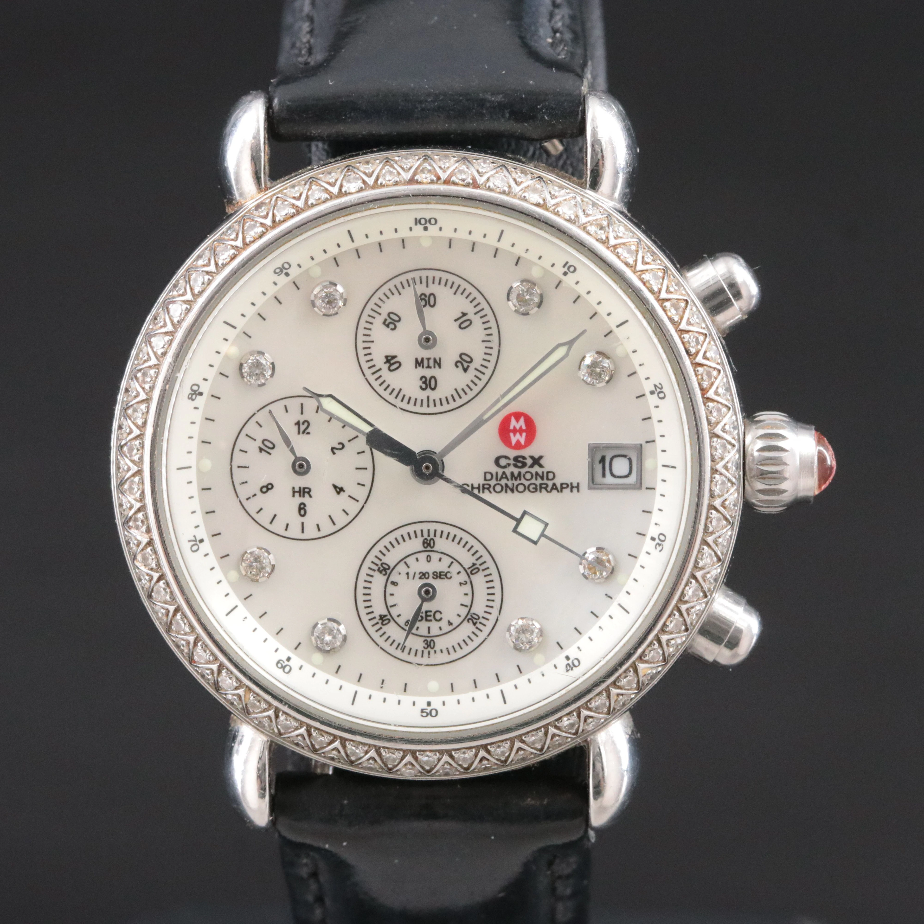 Michele CSX Diamond Chronograph Quartz Watch