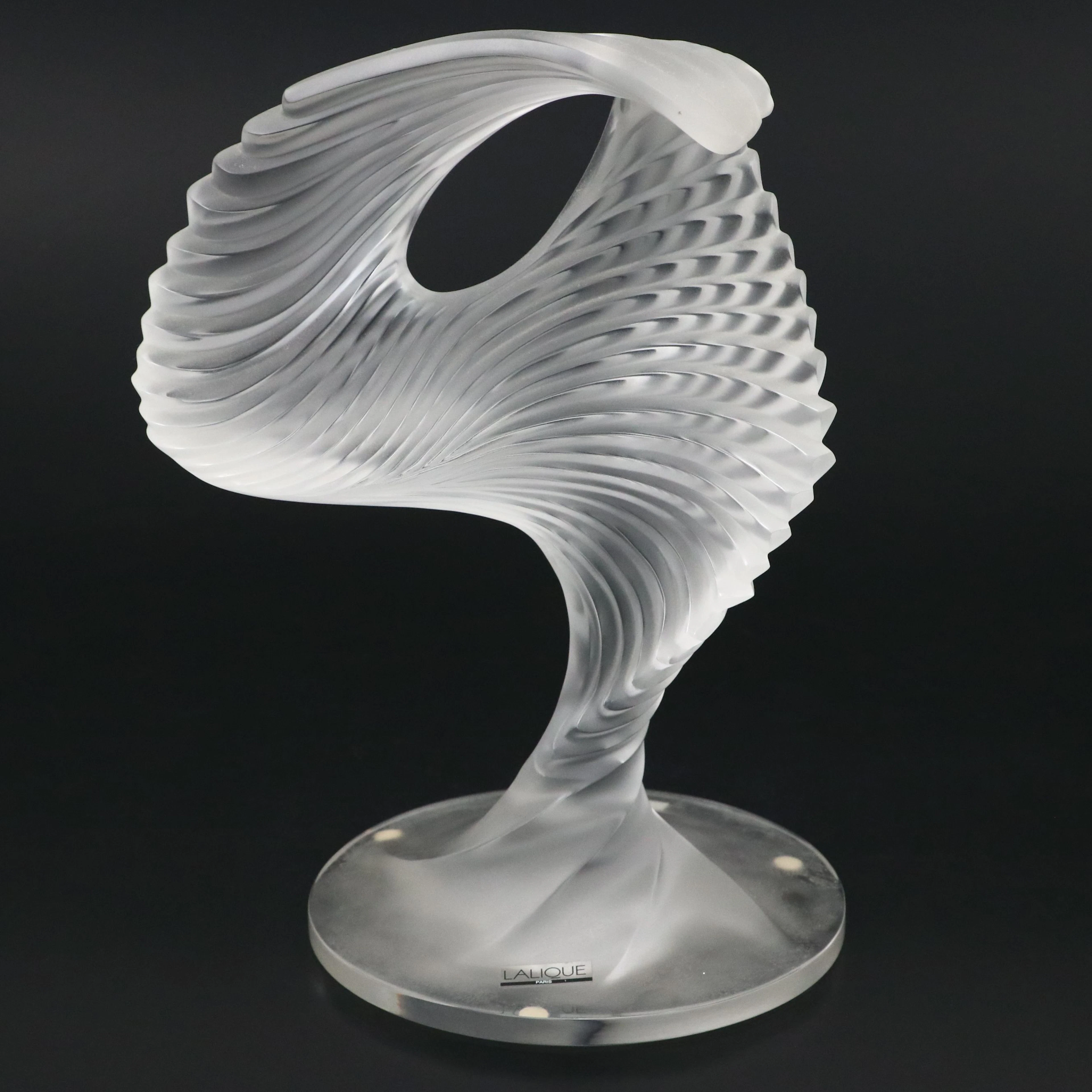 Lalique "Trophée" Frosted Crystal Sculpture