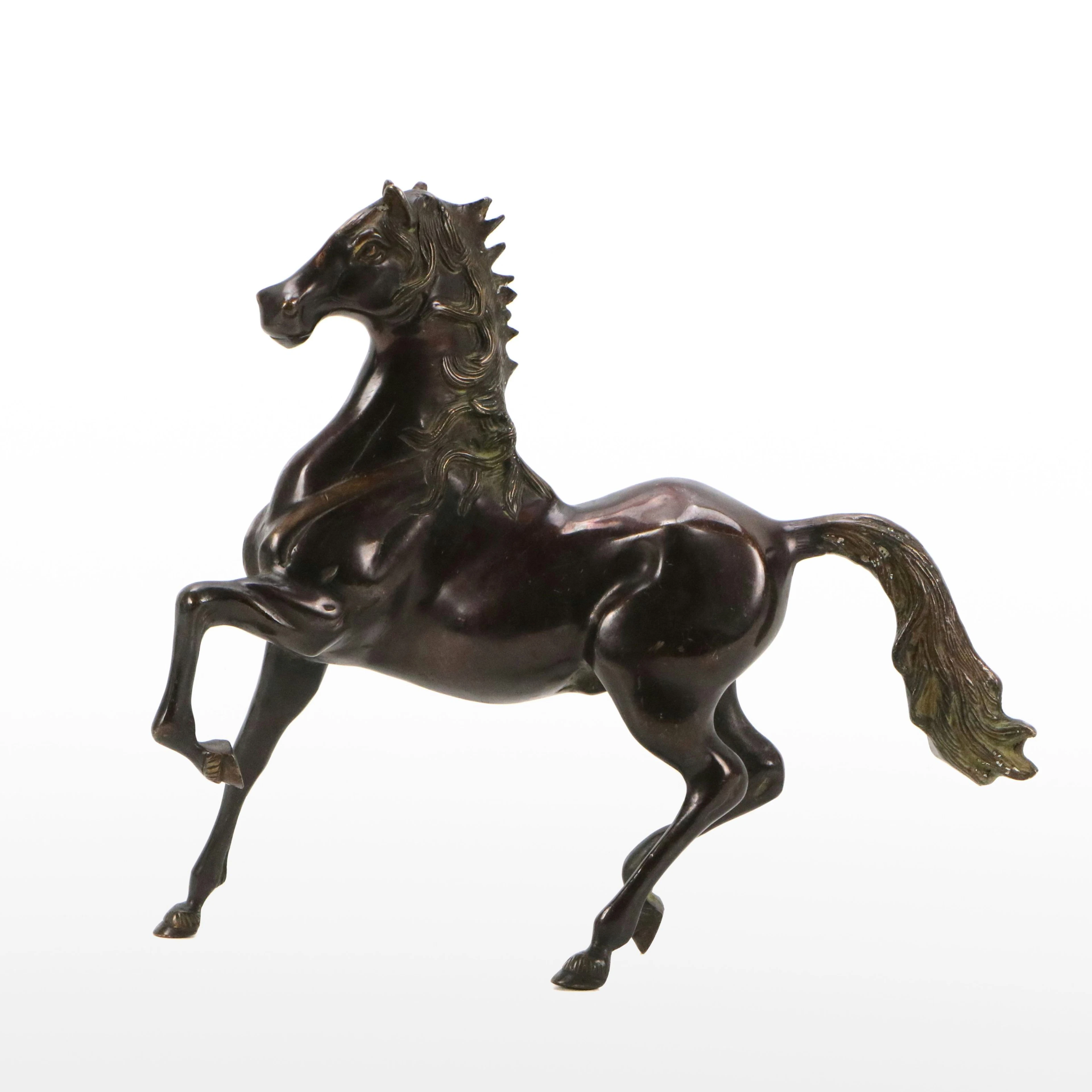 After Giambologna Bronze Sculpture "Pacing Bay Hunter Horse"