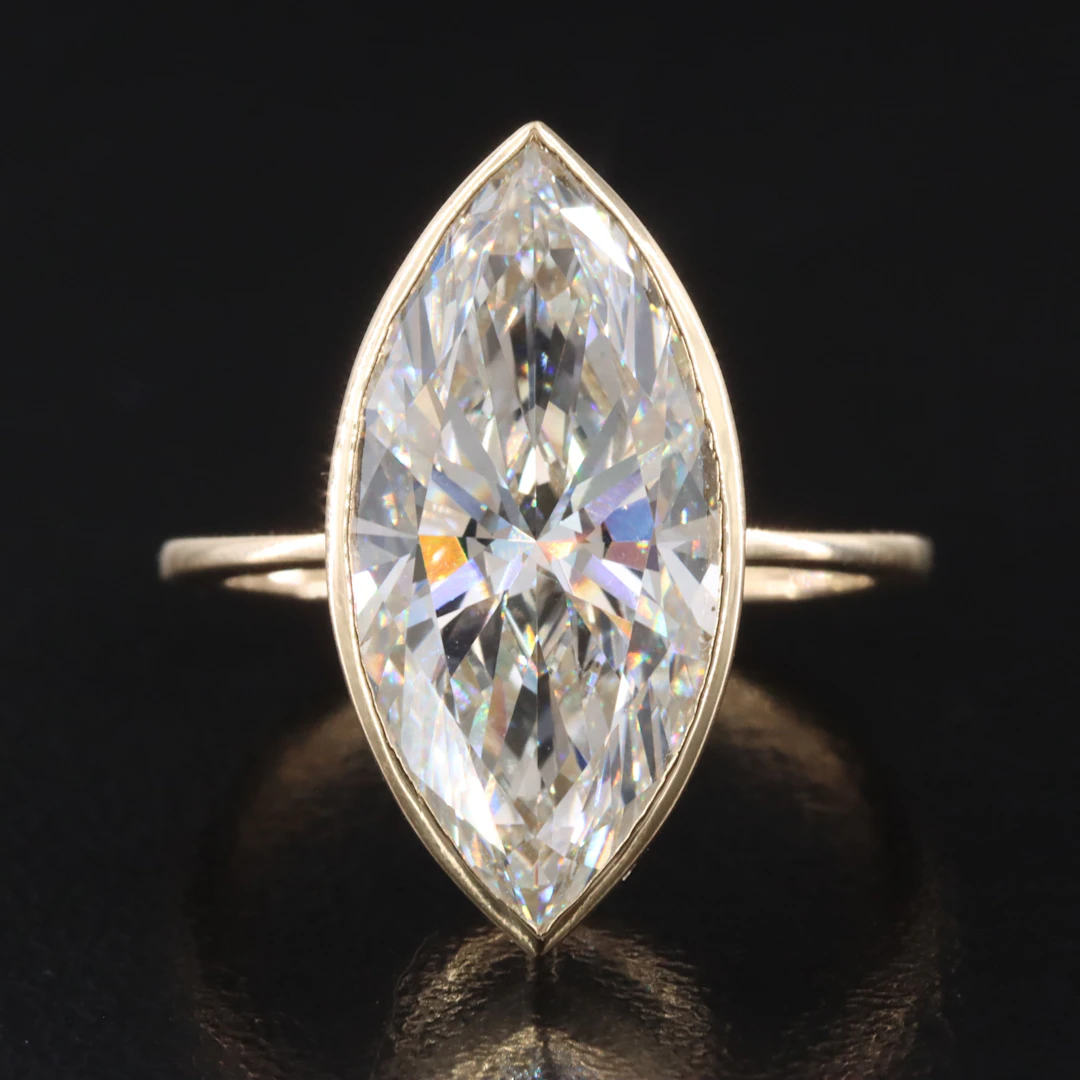 14K 5.05 CT Lab Grown Diamond Ring with IGI Report