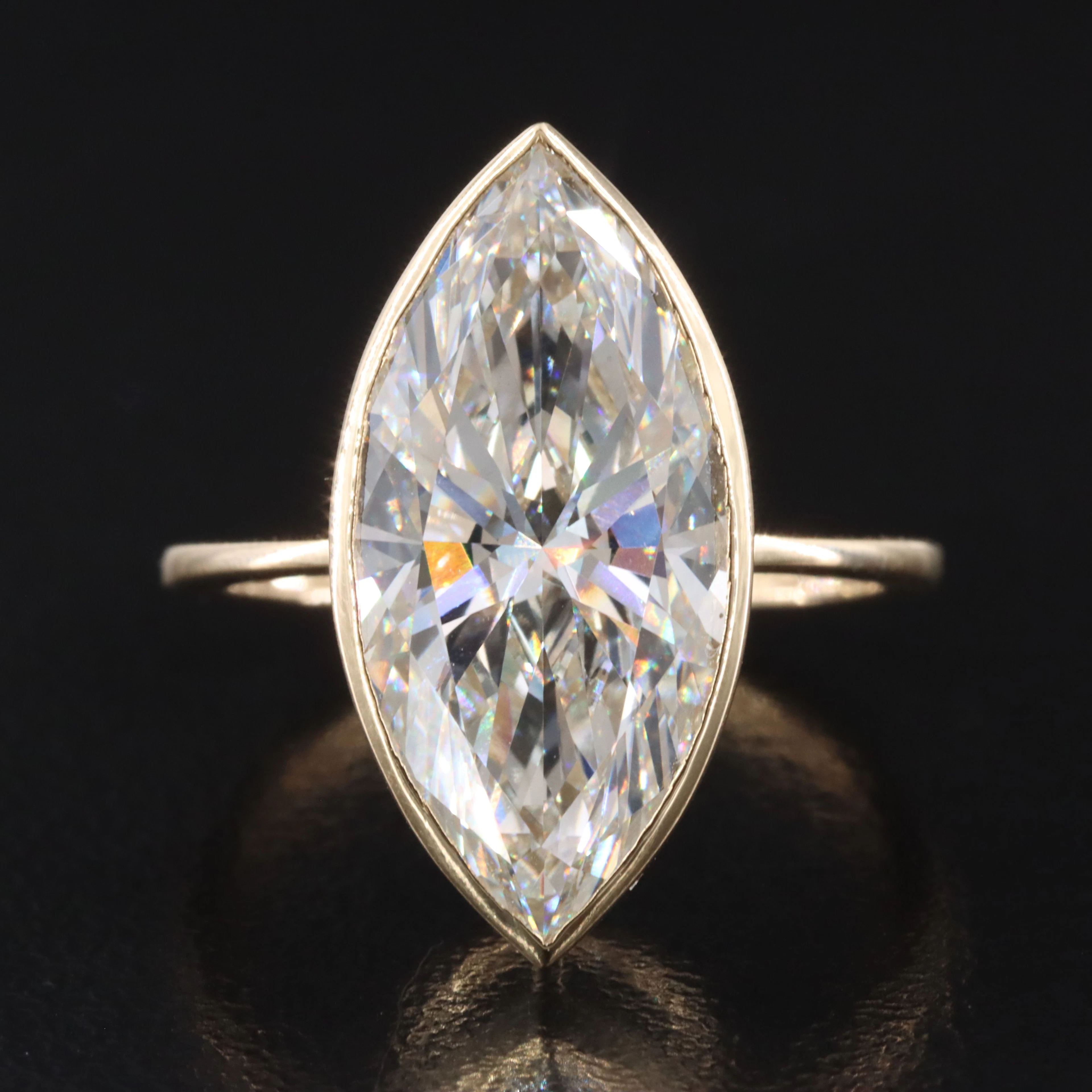 14K 5.05 CT Lab Grown Diamond Ring with IGI Report