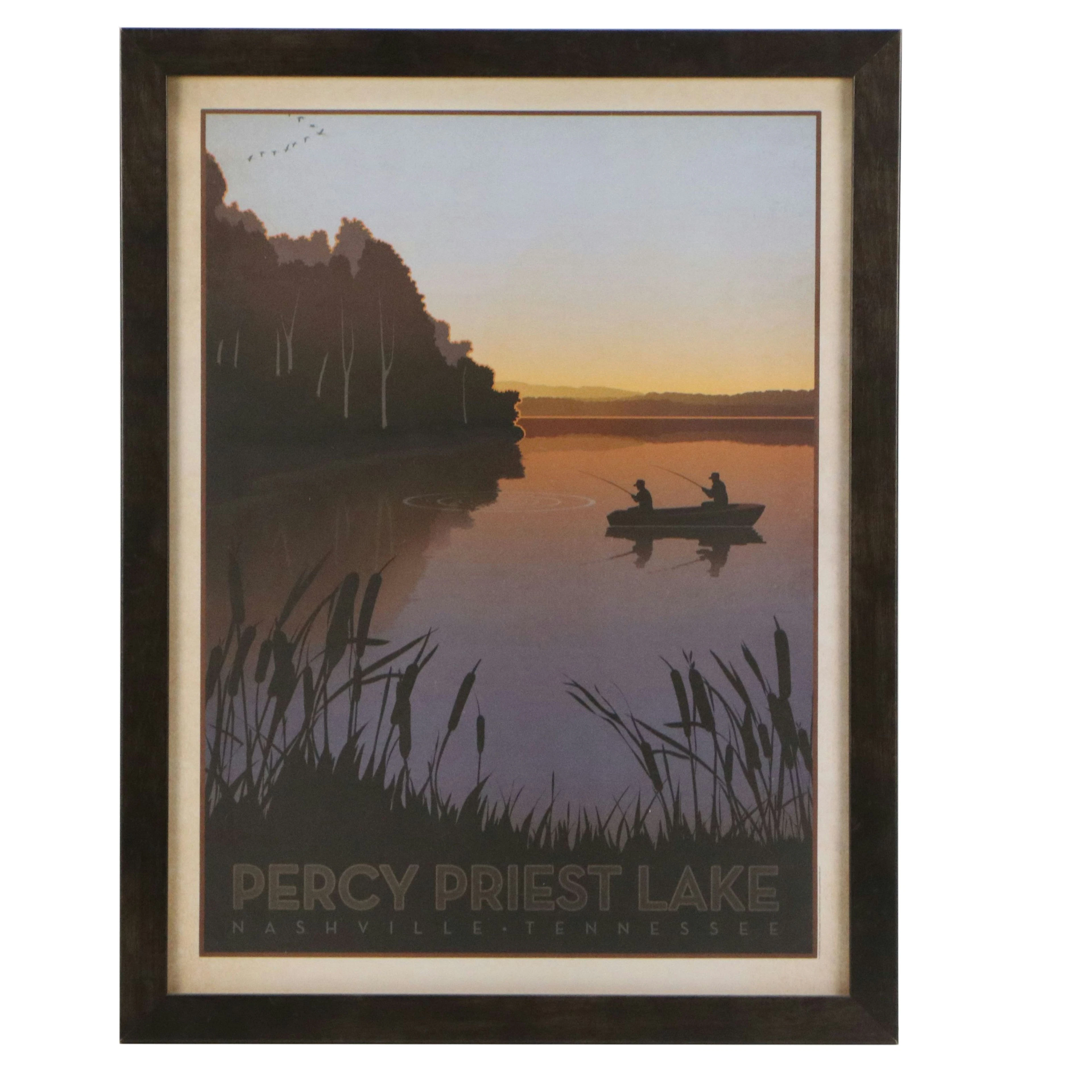 Percy Priest Lake, Nashville Travel Advertisement Poster, 2006