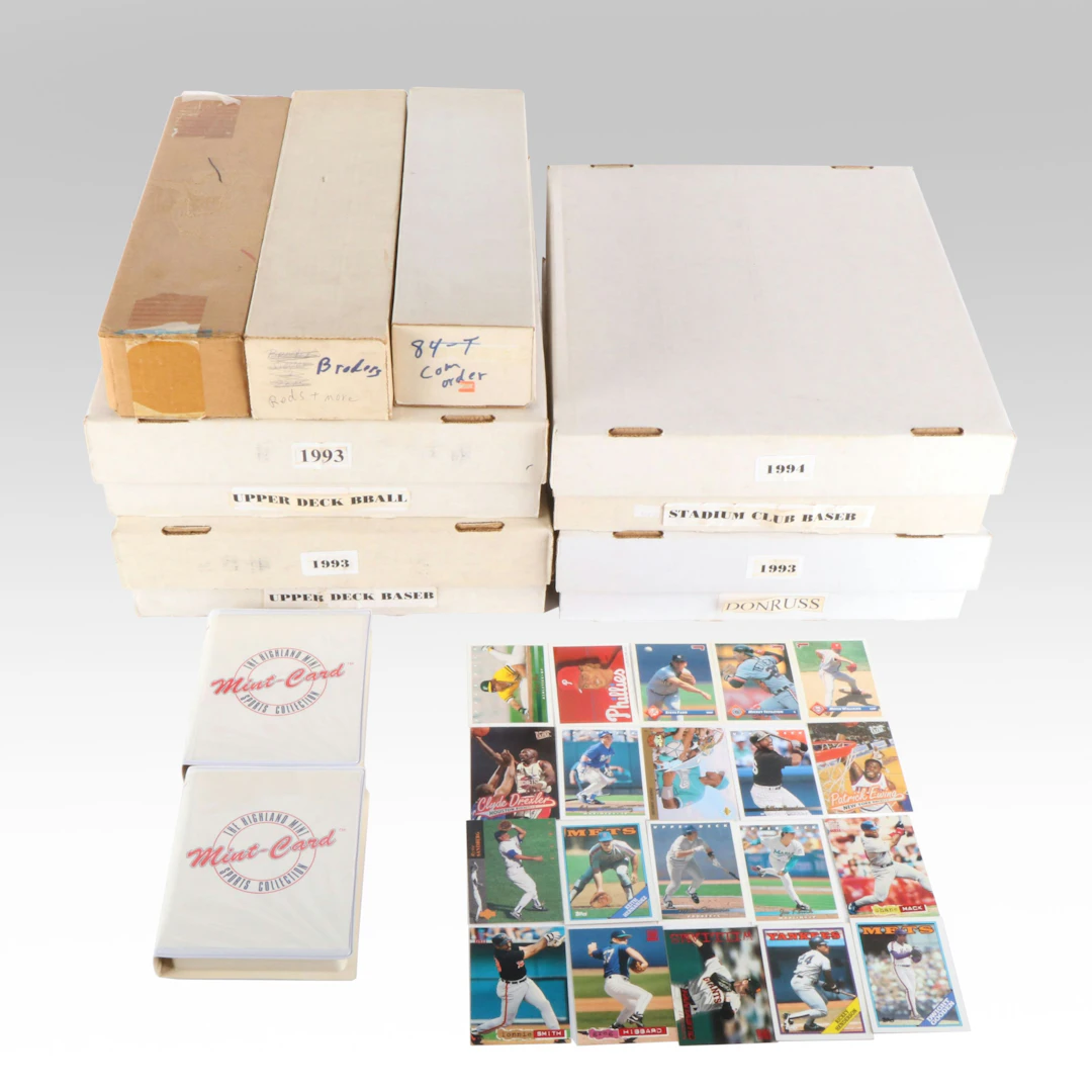 Fleer Ultra with Other Sports Cards Featuring Patrick Ewing and Rickey