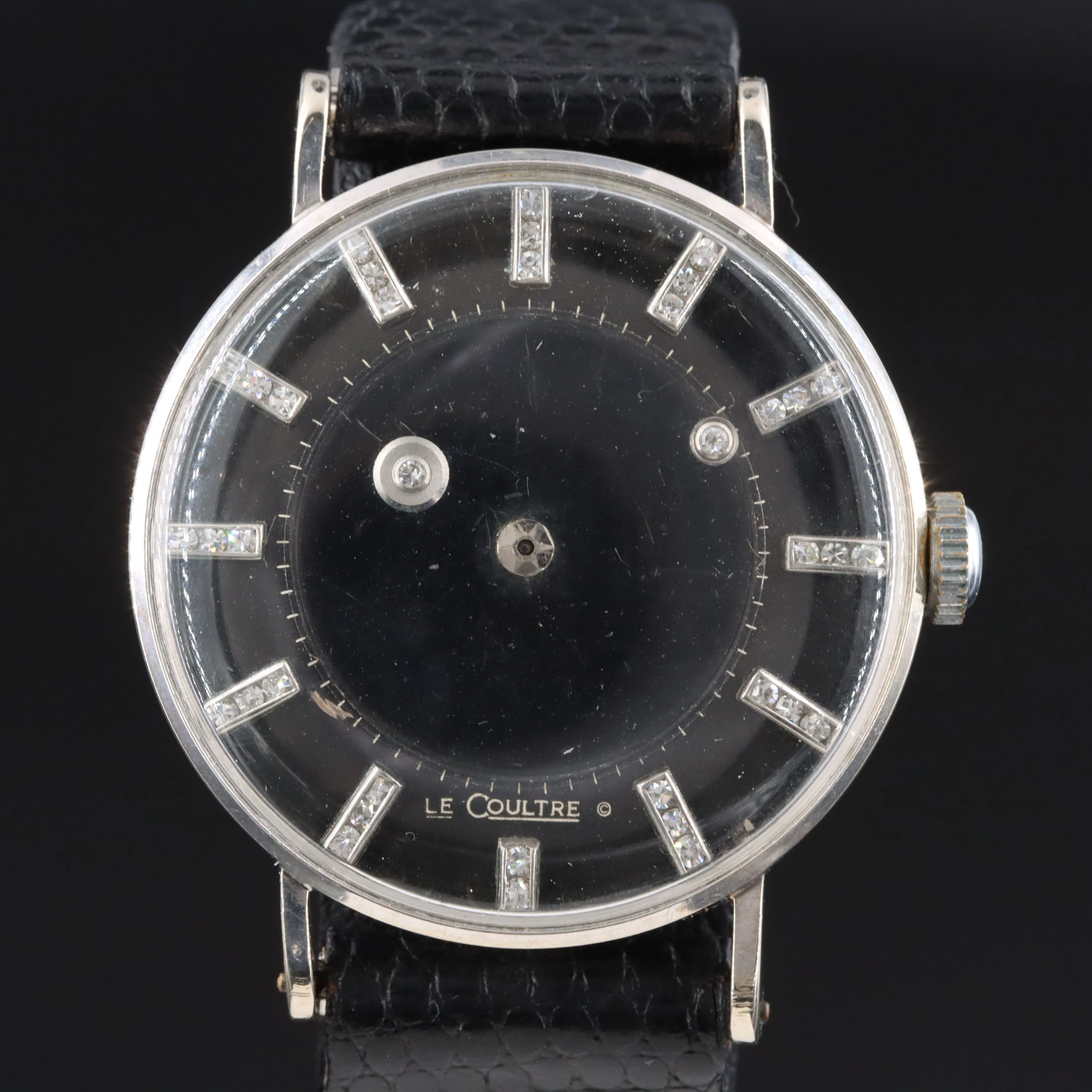 Vacheron Constantine - Le Coultre 14K Diamond Galaxy Mystery Dial Watch