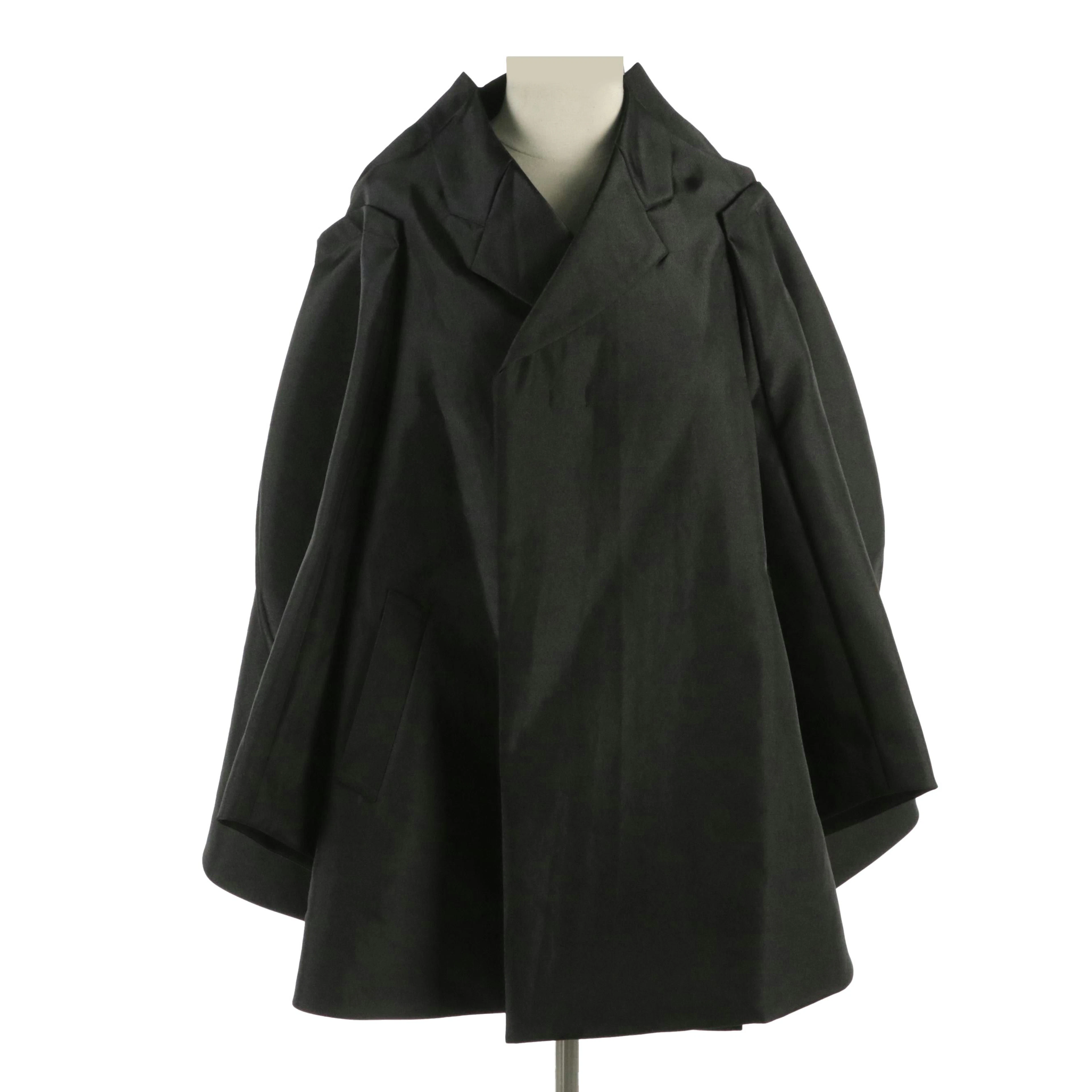 Comme des Garçons Black Avant–Garde Oversized Jacket with Tags