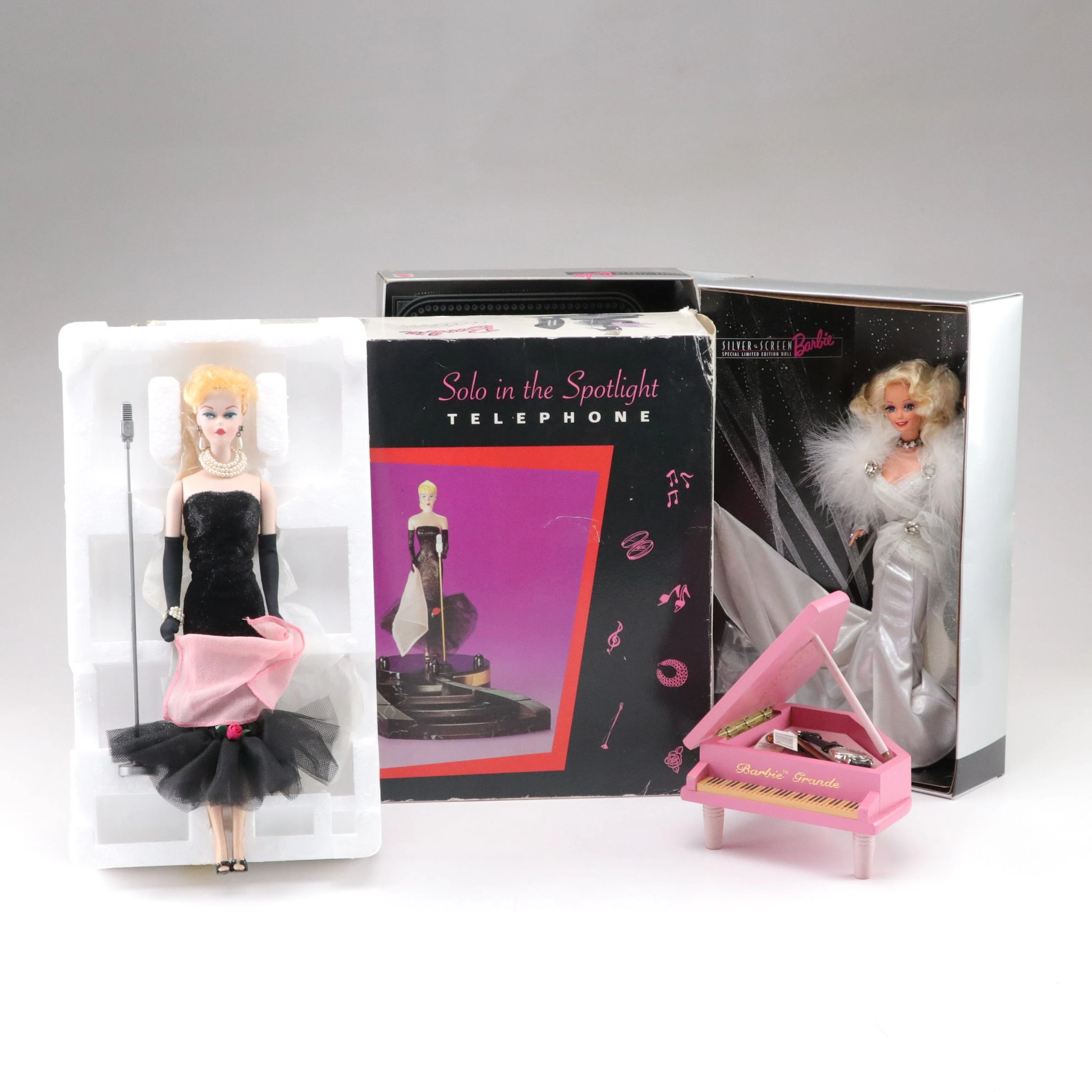 Mattel "Solo in the Spotlight" Telephone with Barbie Dolls and More