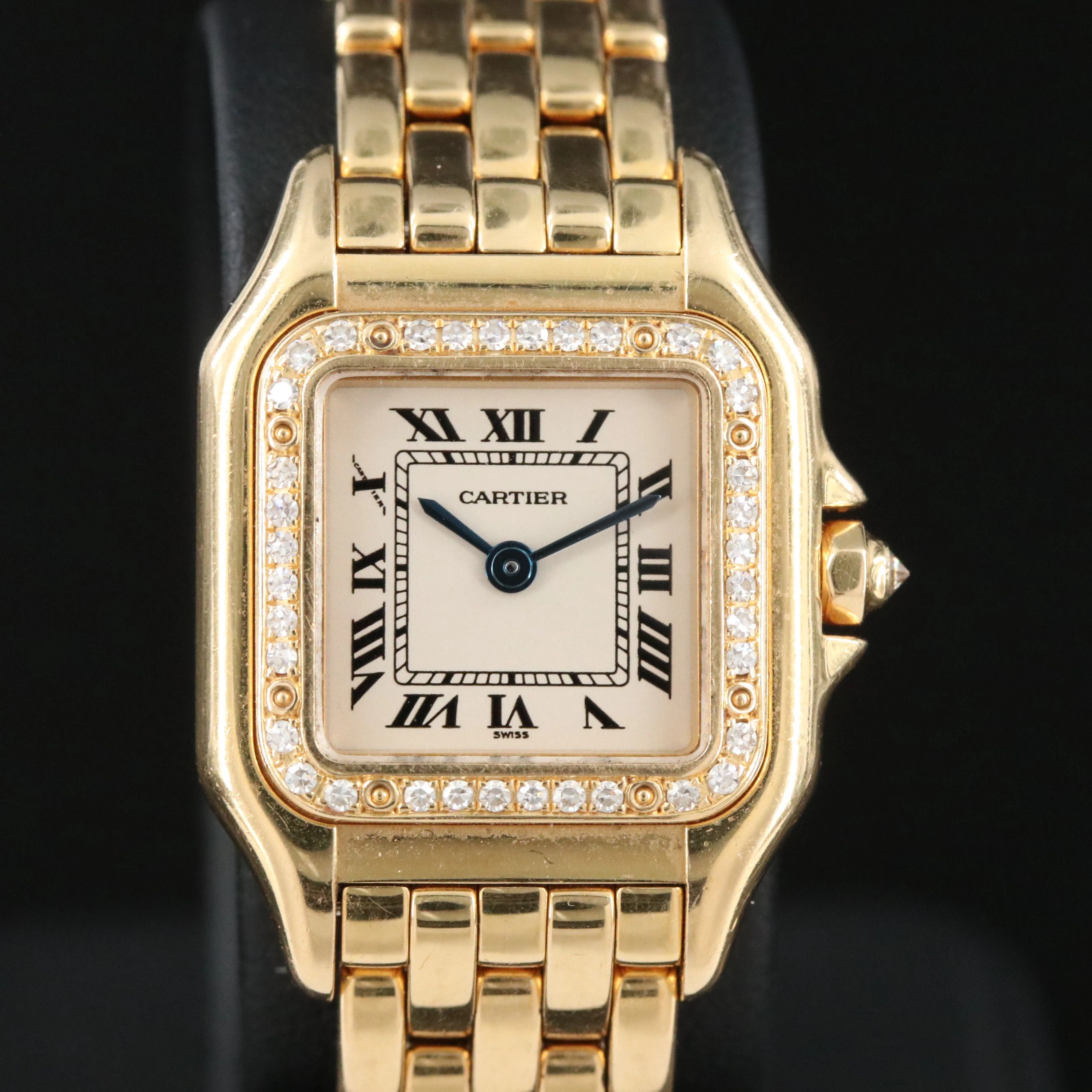 Cartier 18K Panthère ref.1280 Diamond Quartz Watch