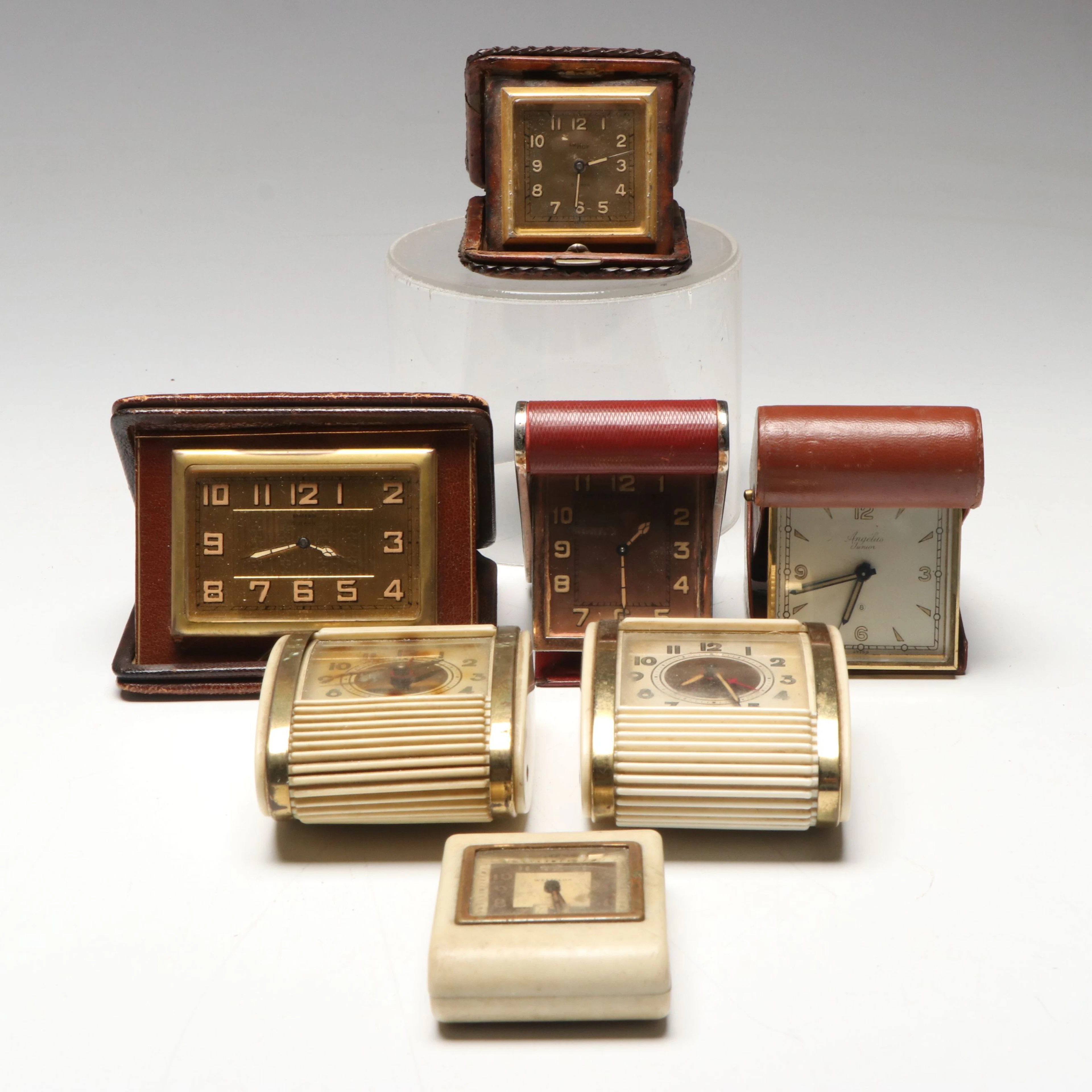 Westclox, Brock & Co.and More Travel Alarm Clocks, Mid-20th Century