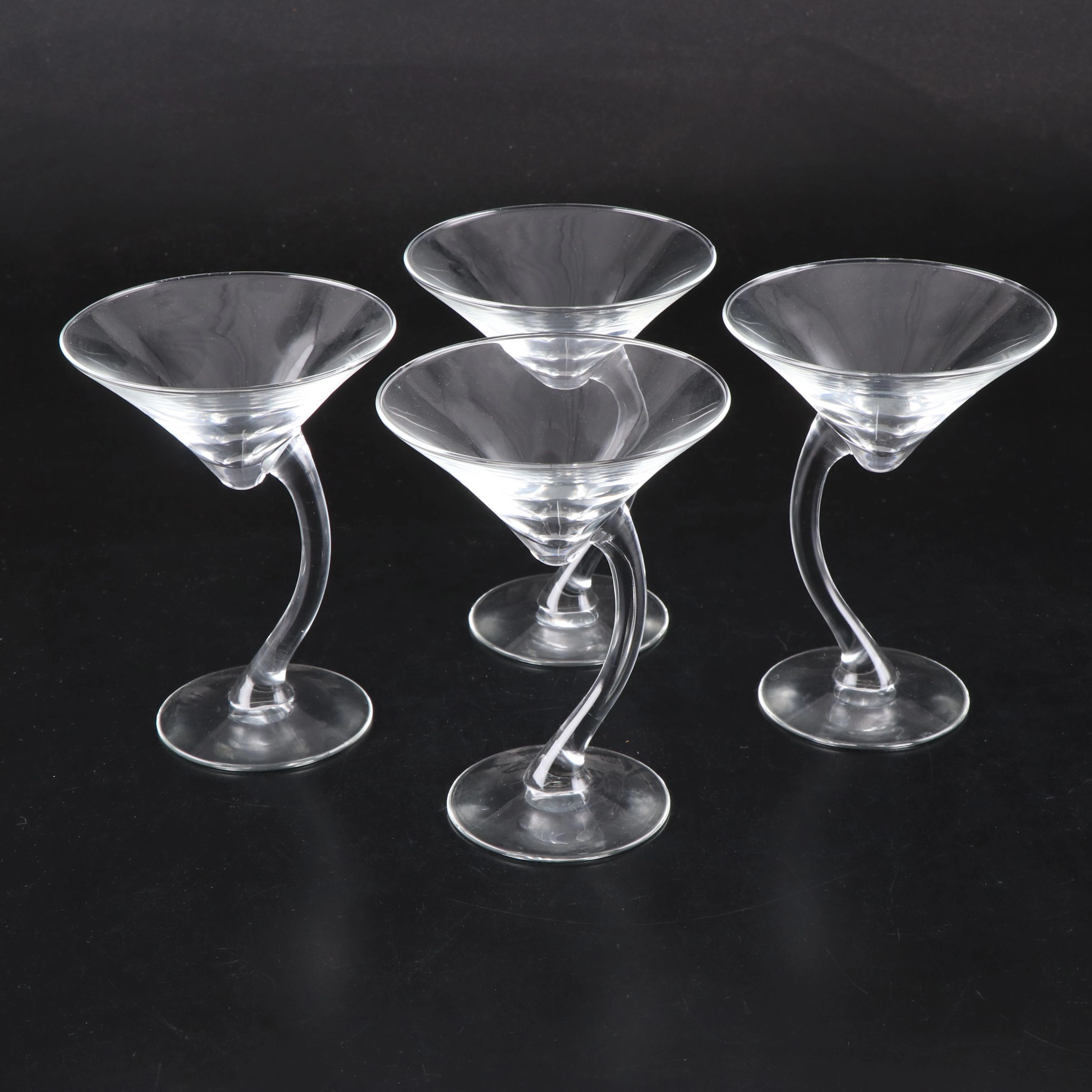 Libbey "Bravura" Offset Stem Champagne Coupes