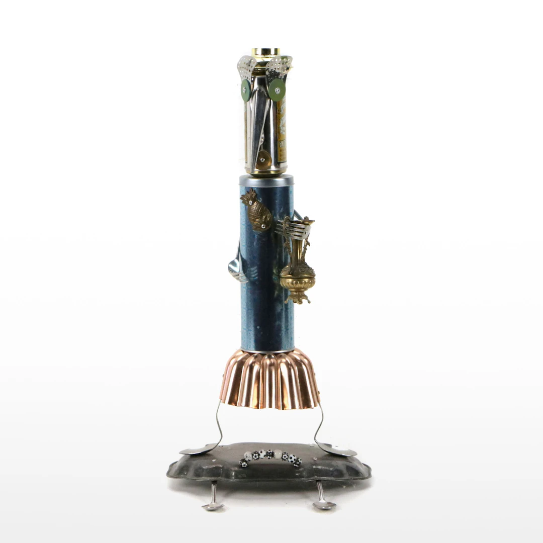 Metal Found Object Assemblage of Figure, Late 20th to 21st Century