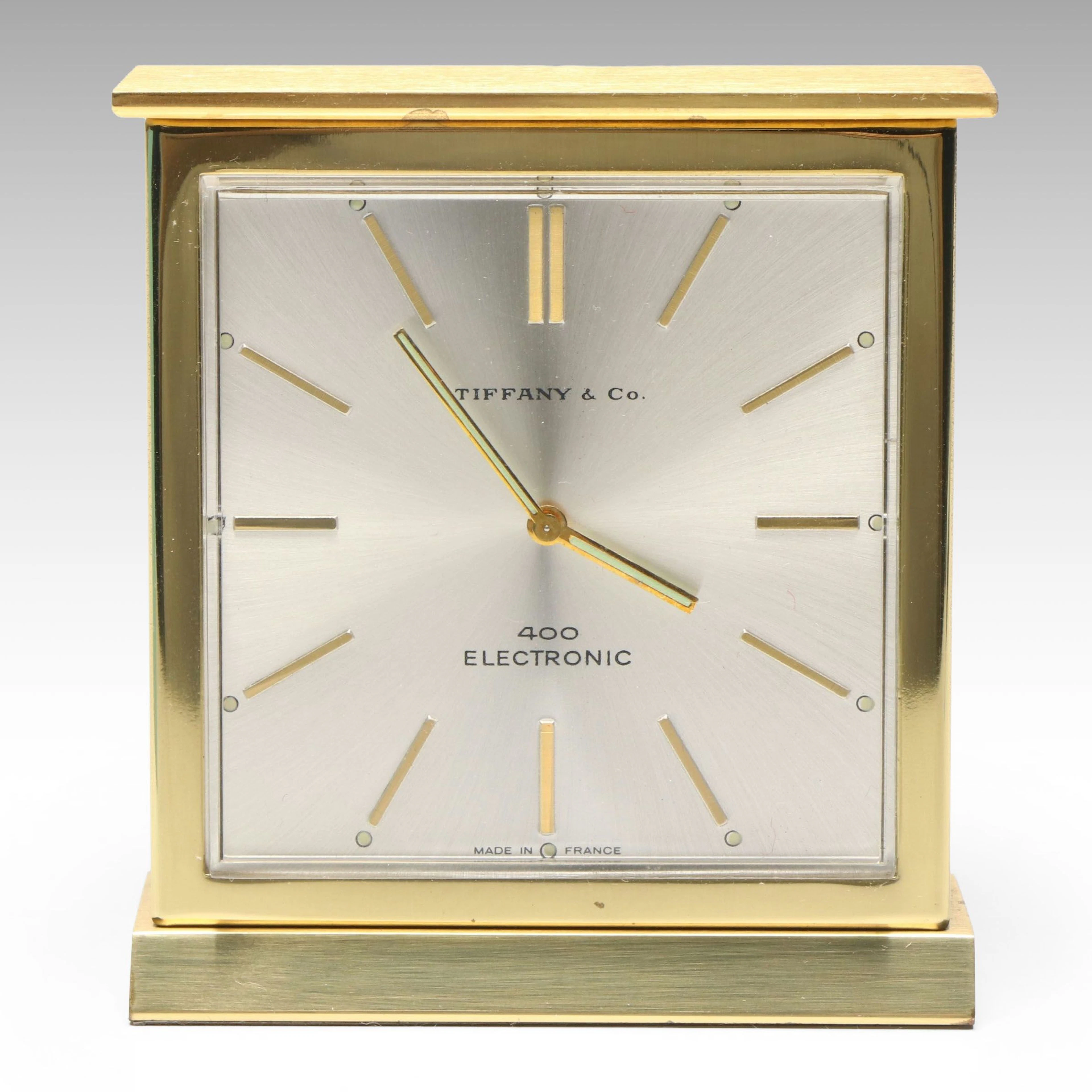 Tiffany & Co. 400 Electronic Gold Tone Desk Clock