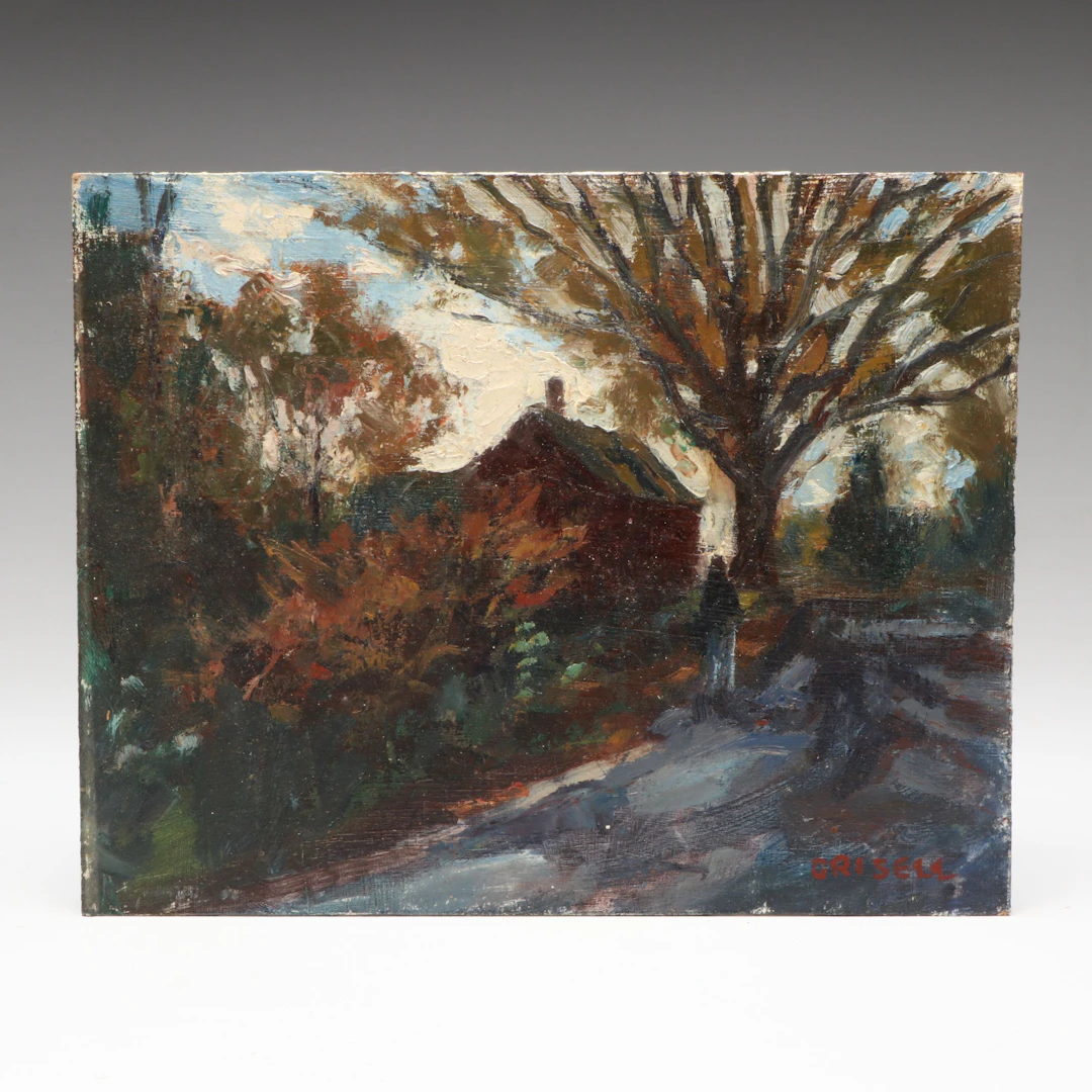 Susan Grisell Autumnal New England Plein Air Oil Painting