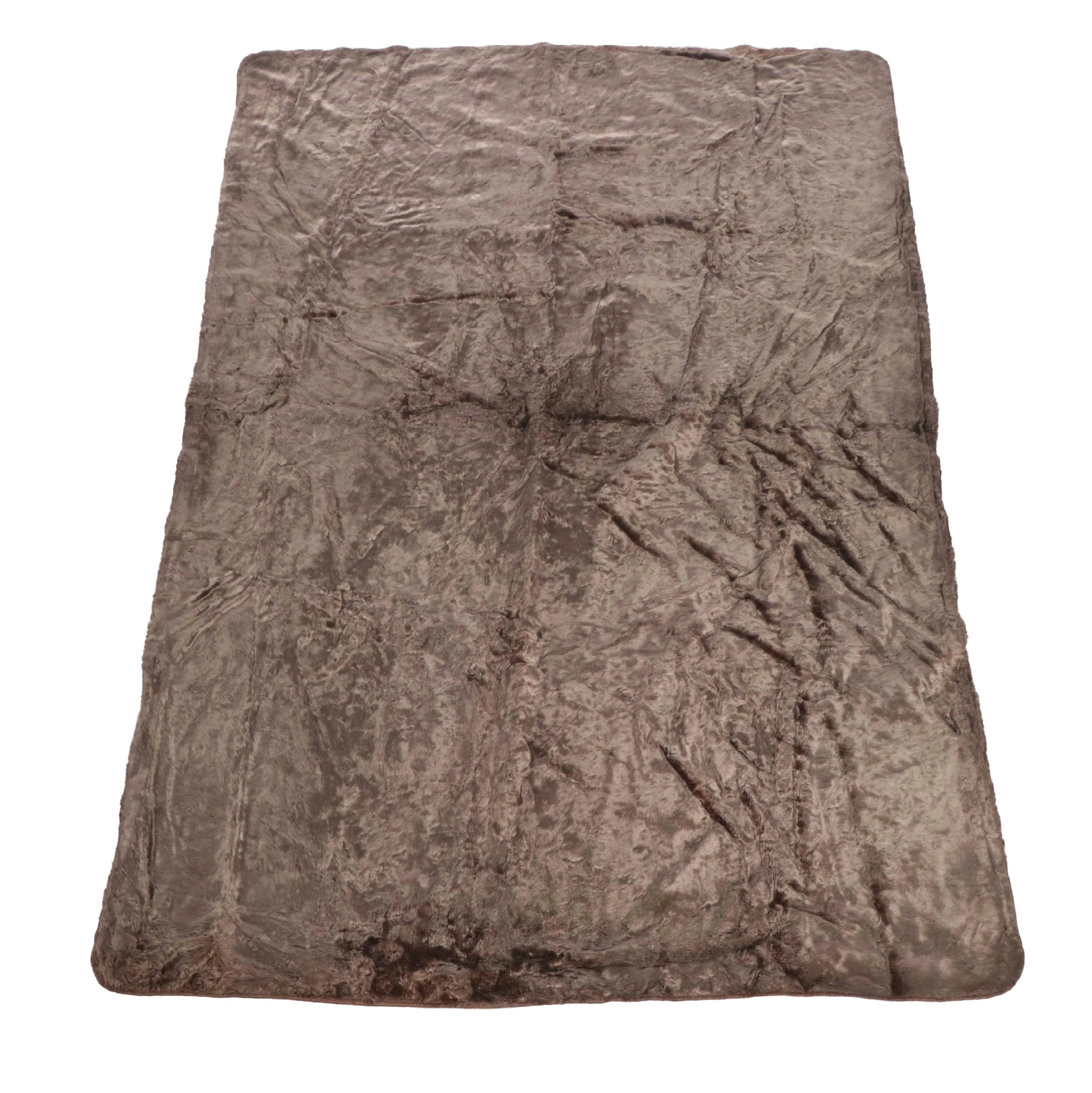 Faux Mink Throw Blanket