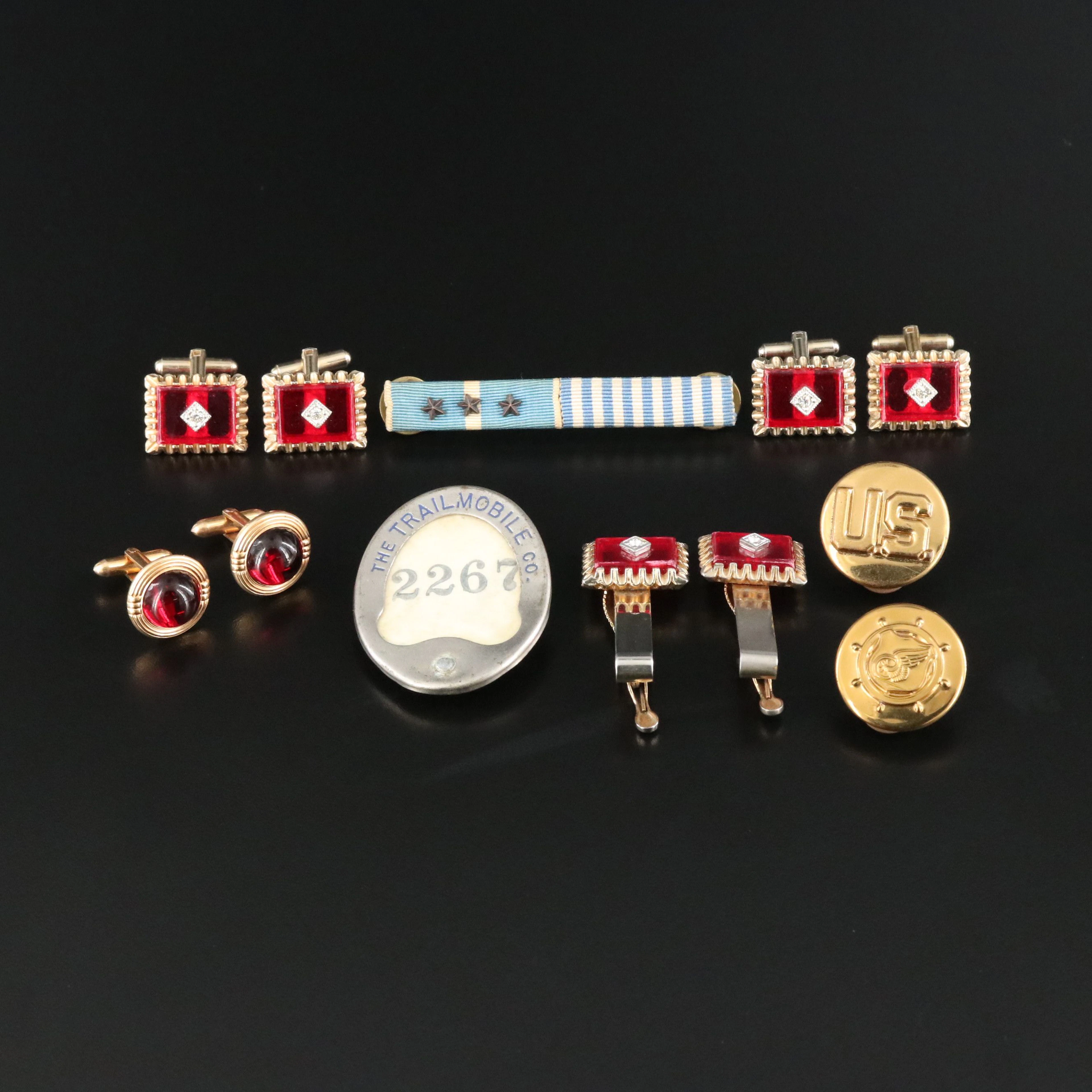 Vintage Jewelry Including Military Pins