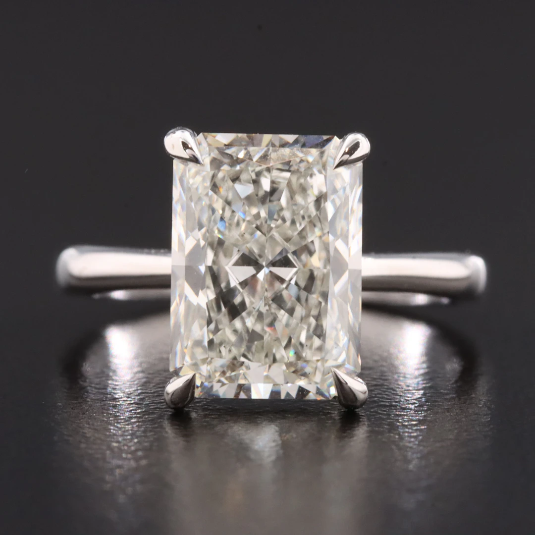 14K 4.10 CTW Lab Grown Diamond Ring with IGI Report