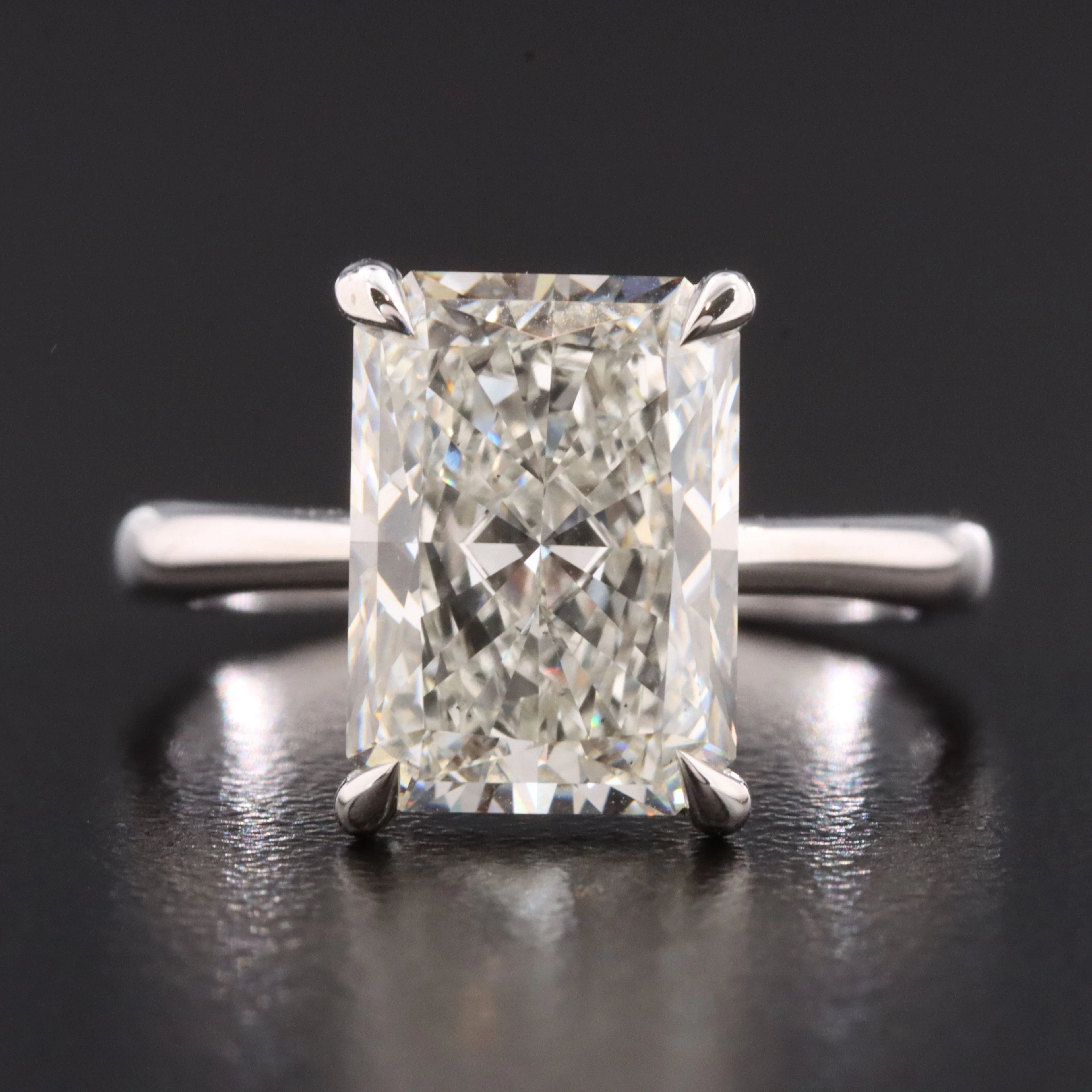 14K 4.10 CTW Lab Grown Diamond Ring with IGI Report