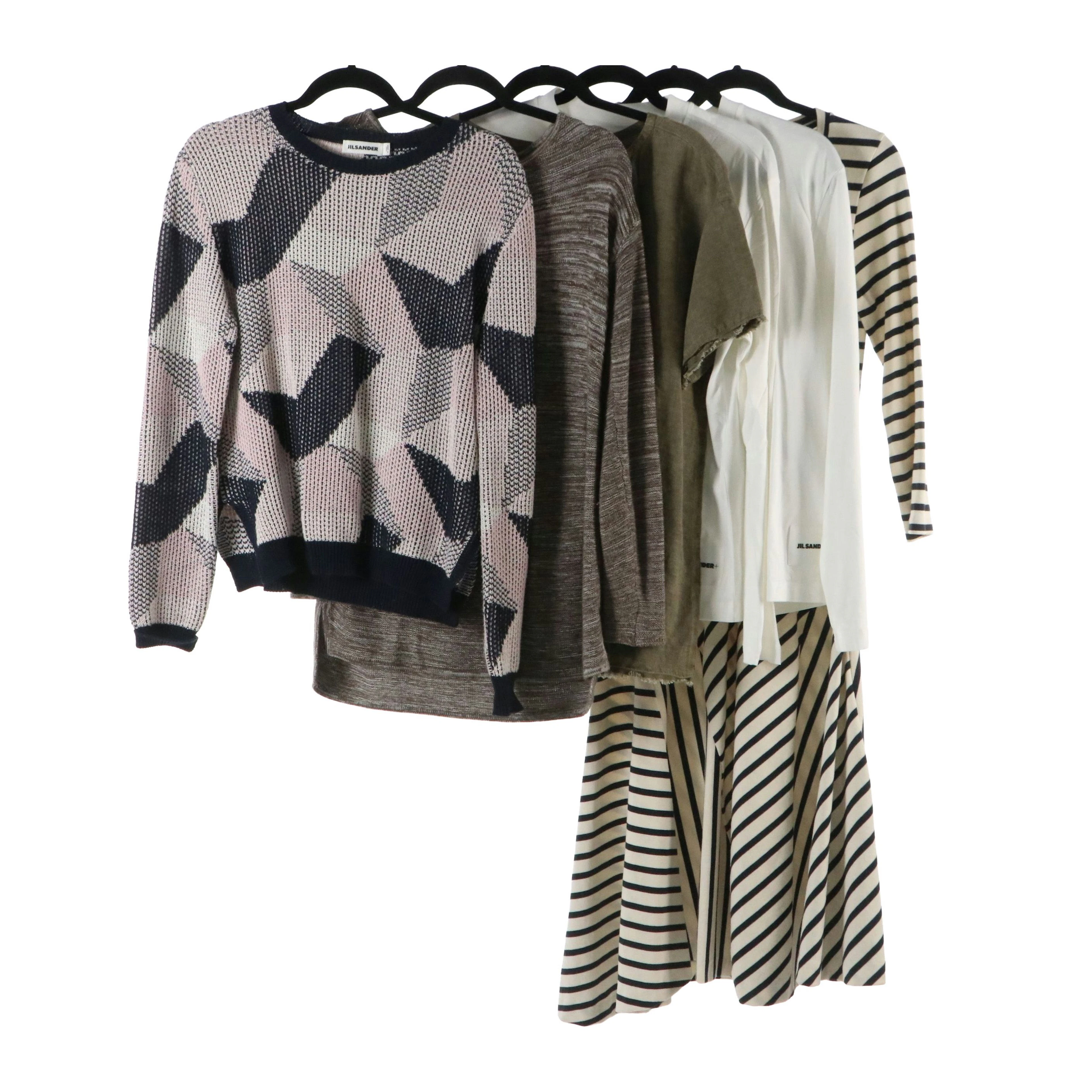 Ellen Tracy Linen Tunic Top, Cashmere/Silk Blend Sweater, Long Sleeve