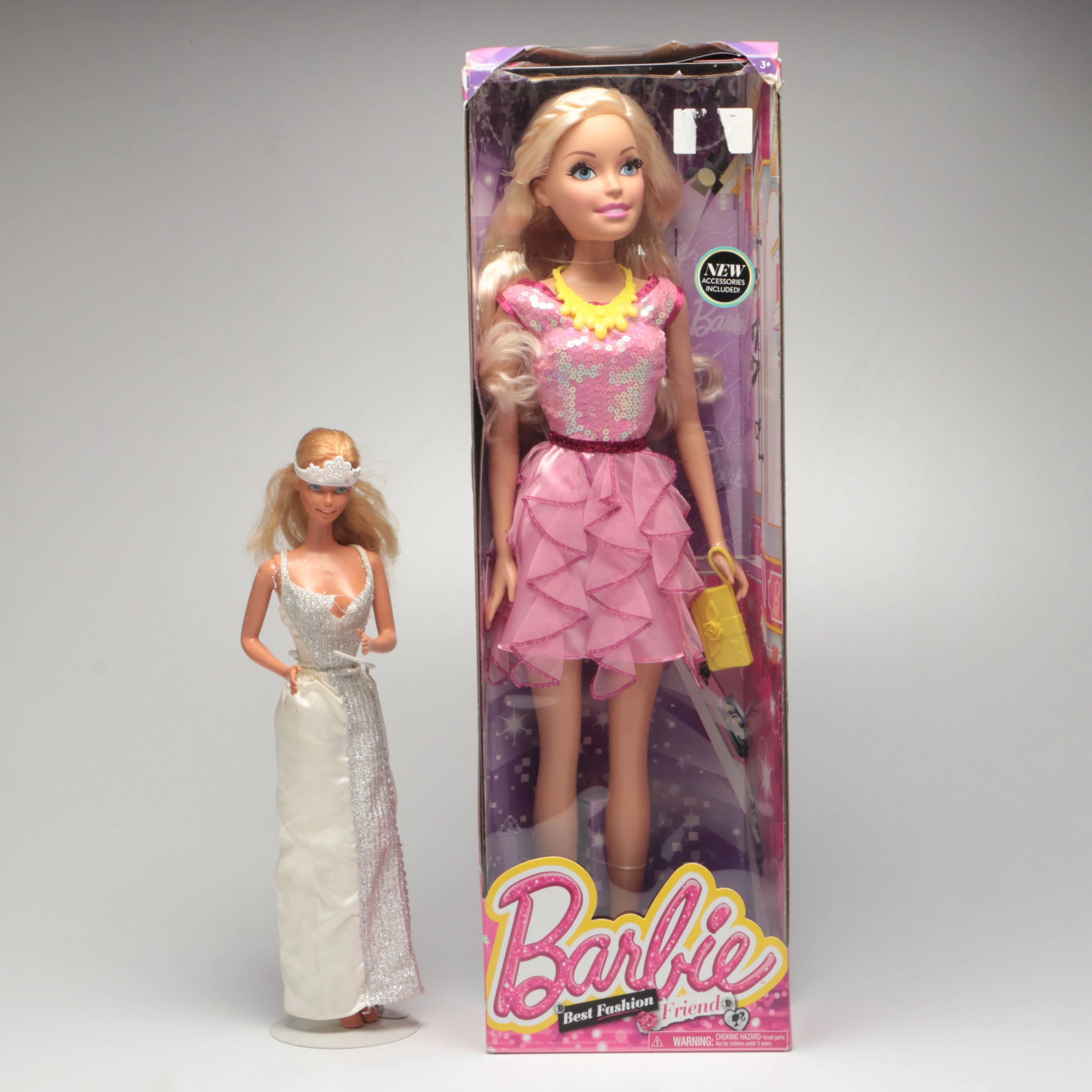 Mattel "SuperSize" and "Best Fashion Friend" Barbie Dolls