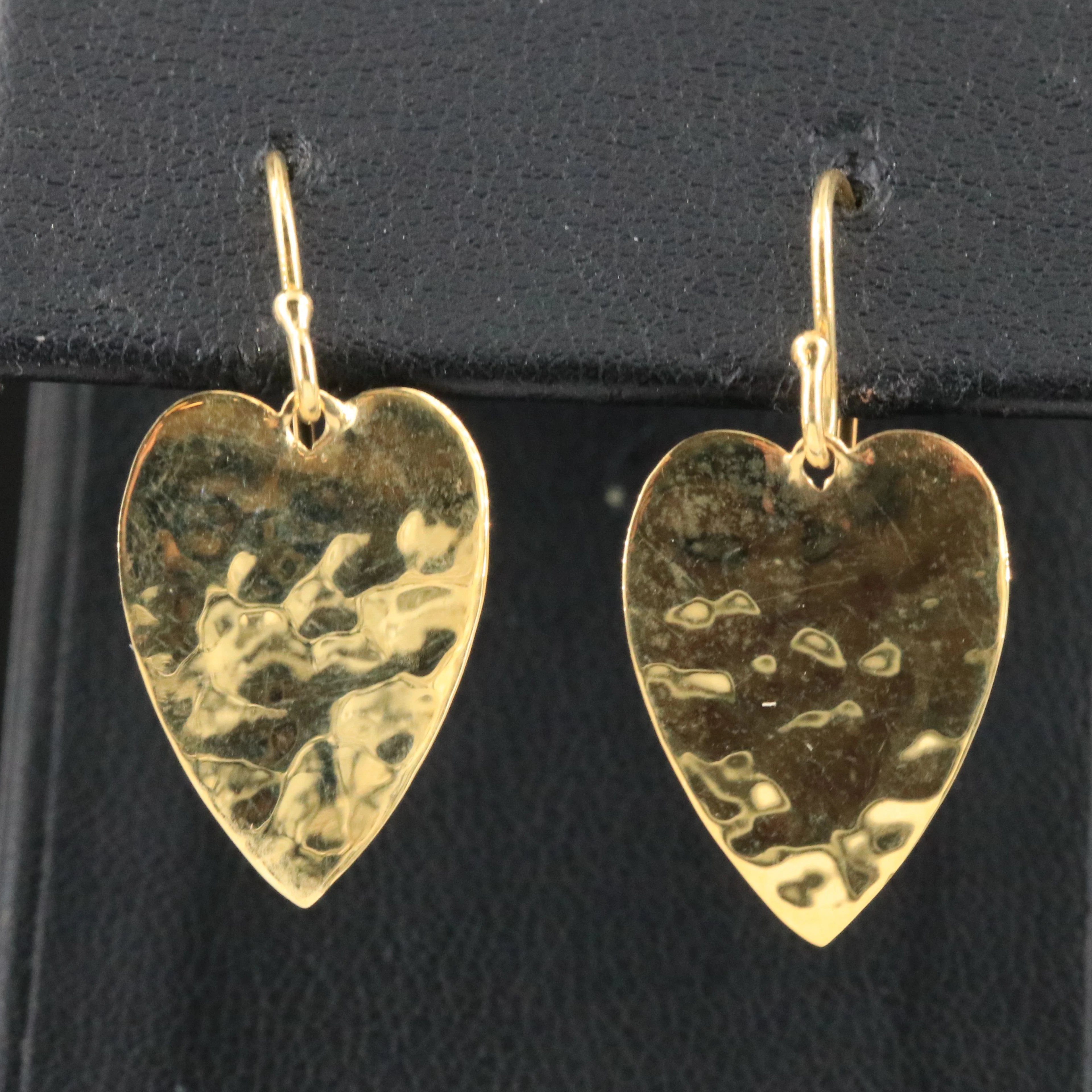 Ippolita Classico 18K Crinkle Heart Earrings