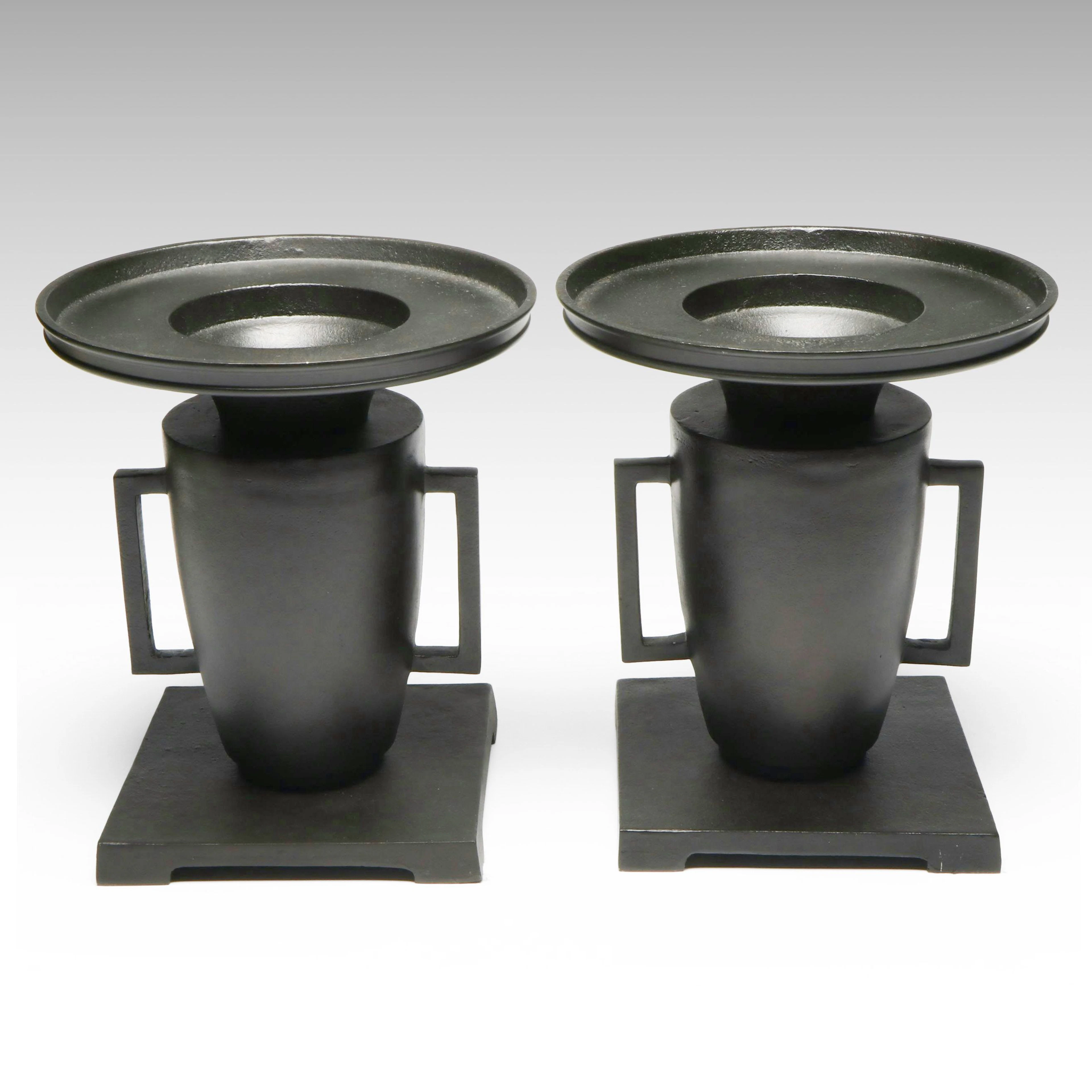 Cast Metal Usubata Ikebana Vases