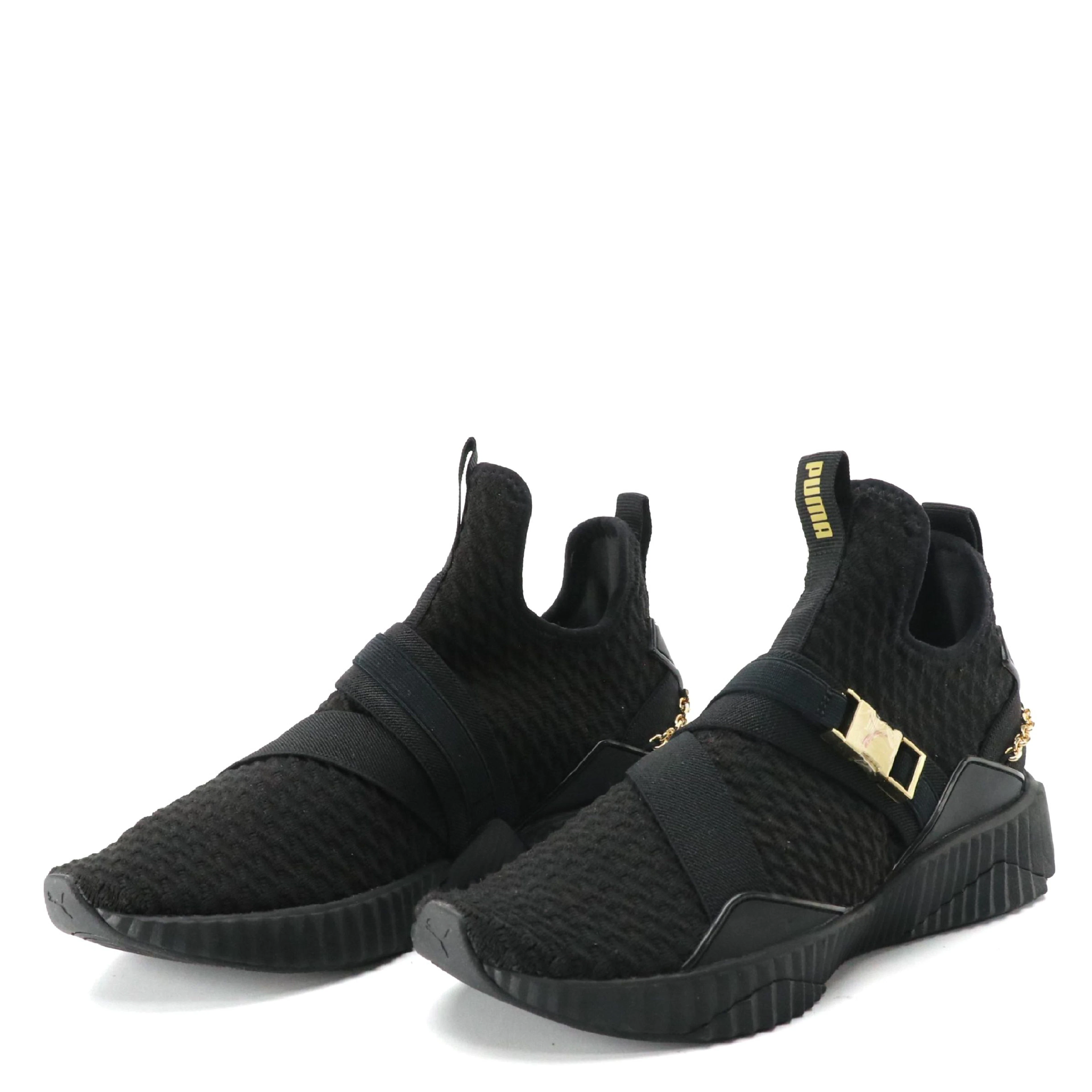 Puma Black Mesh "Defy" Mid-Top Training Shoes