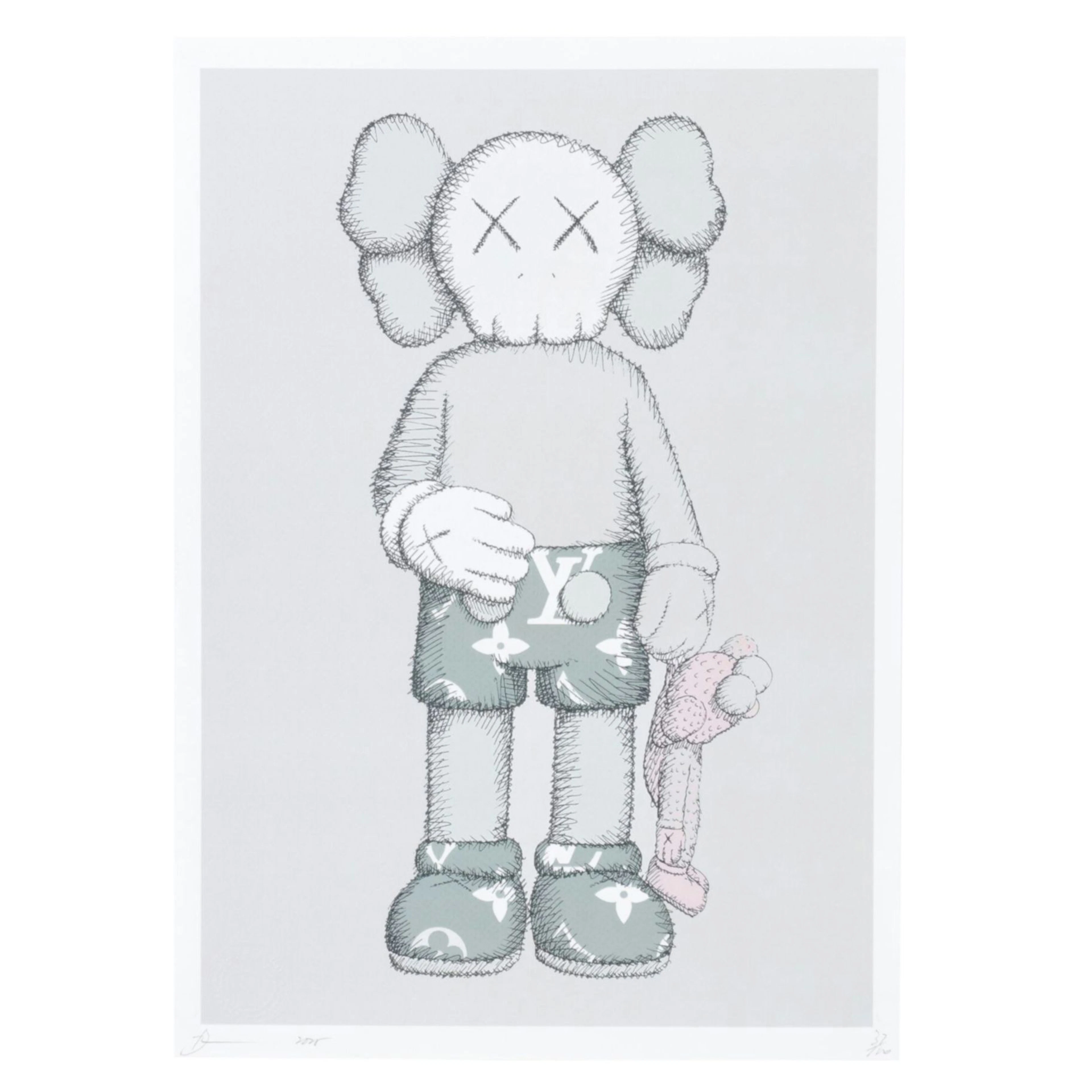 Death NYC Pop Art Graphic Digital Print Homage to Louis Vuitton X Kaws, 2025