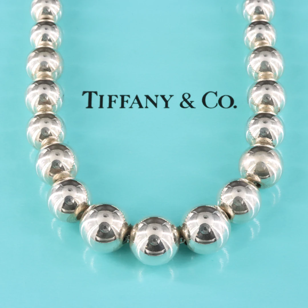 Tiffany & Co. Hardware Sterling Graduated Ball Necklace