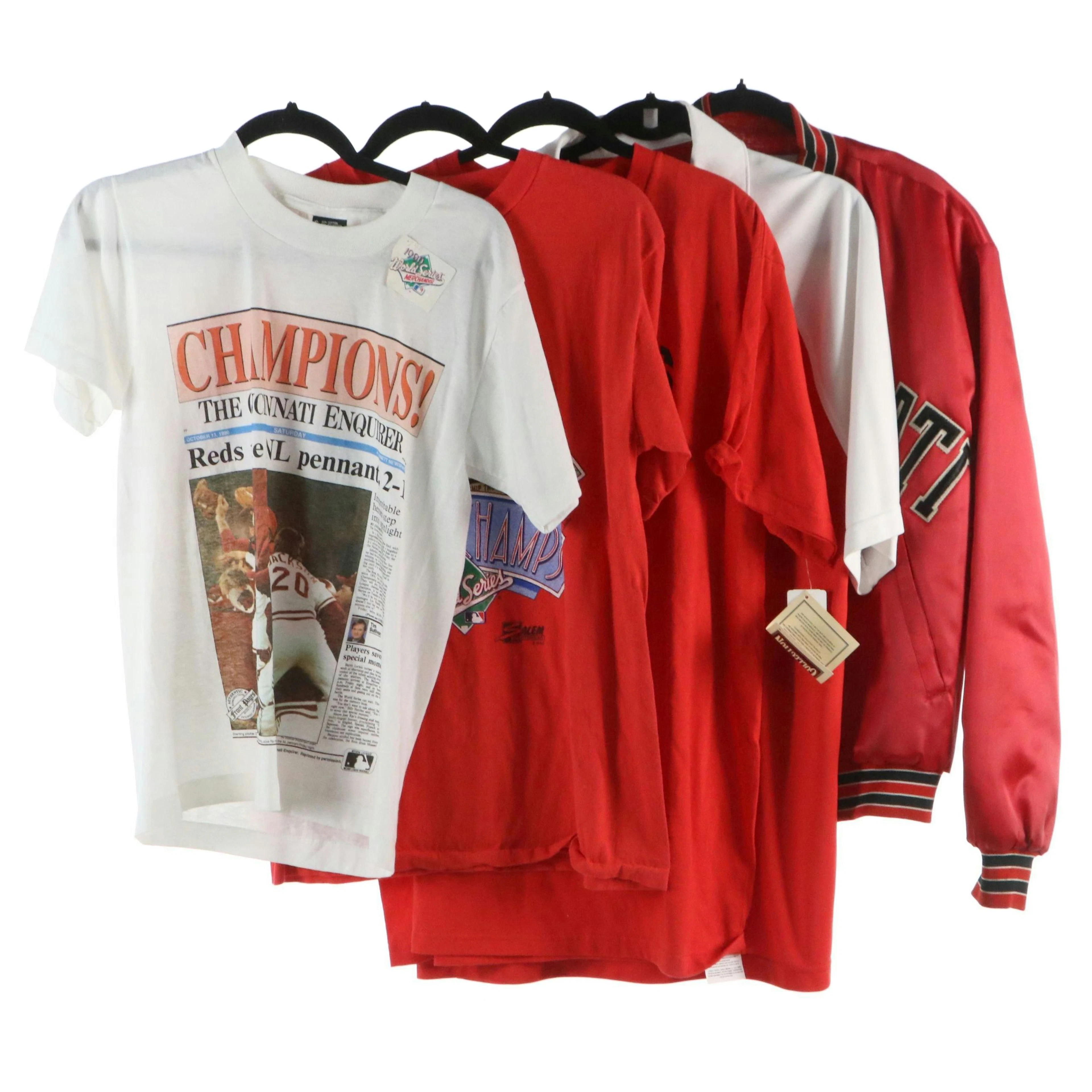 Men's University of Cincinnati Varsity Jacket, Polo Shirt & World Series Shirts