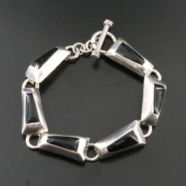 Mexican Sterling Link Bracelet