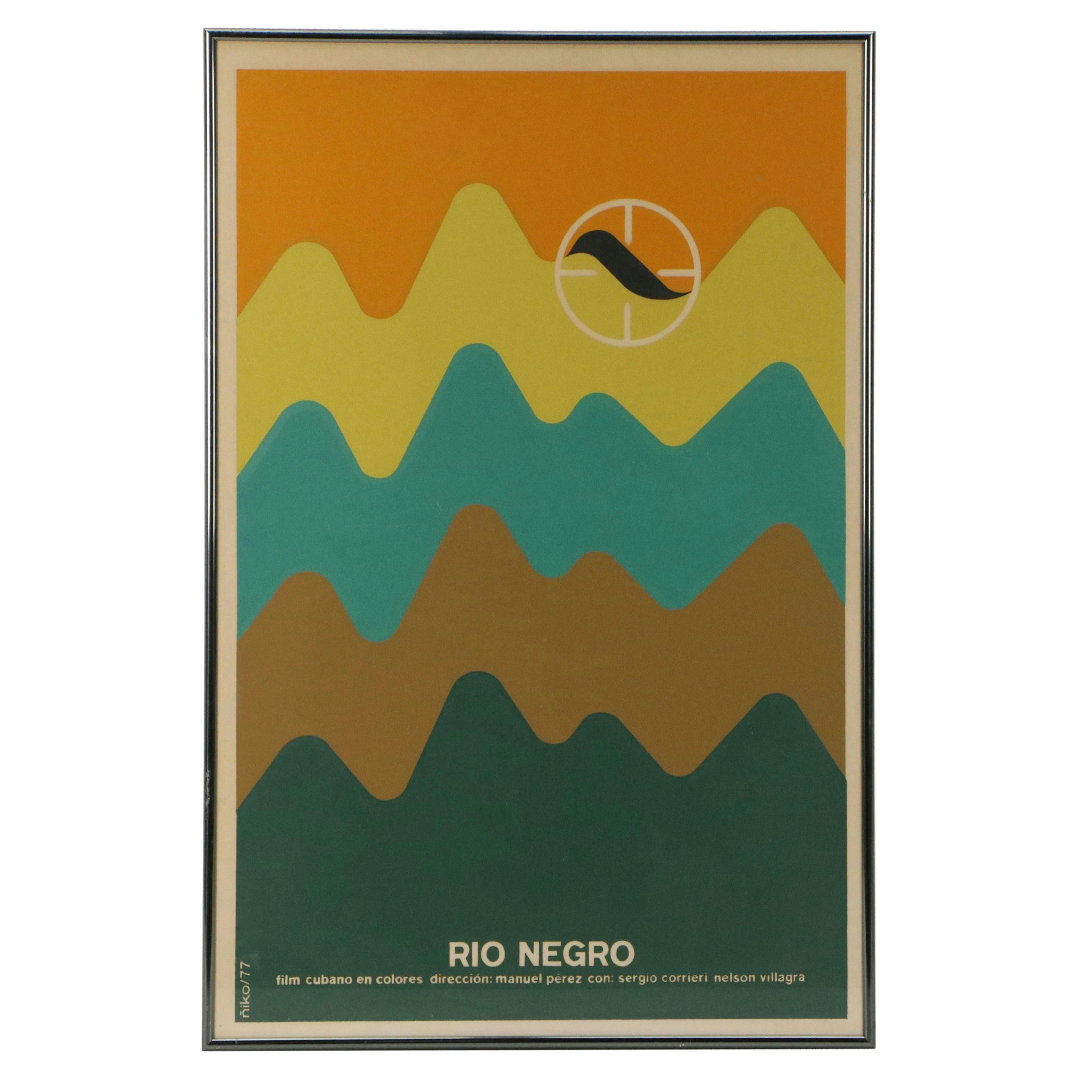 After Antonio Pérez González Silkscreen Film Poster "Rio Negro"