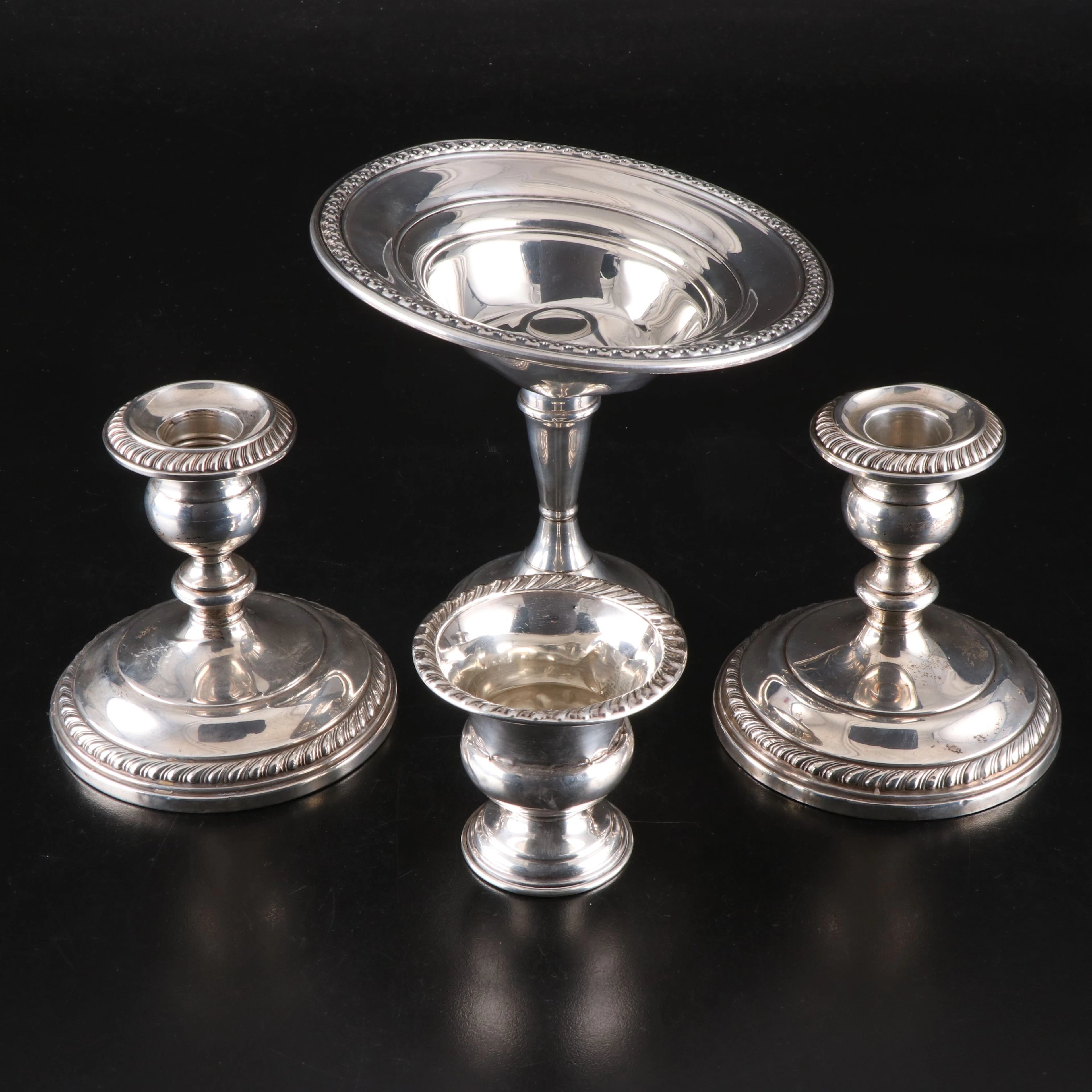 American Sterling Silver Gadrooned Table Accessories