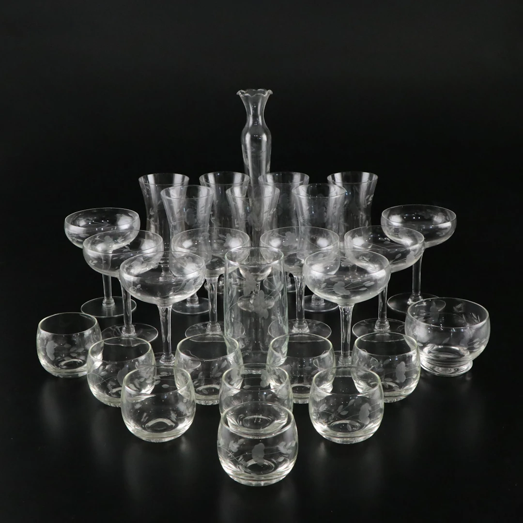 Princess House "Heritage" Vase, Parfait, Coups, Tumblers, and More