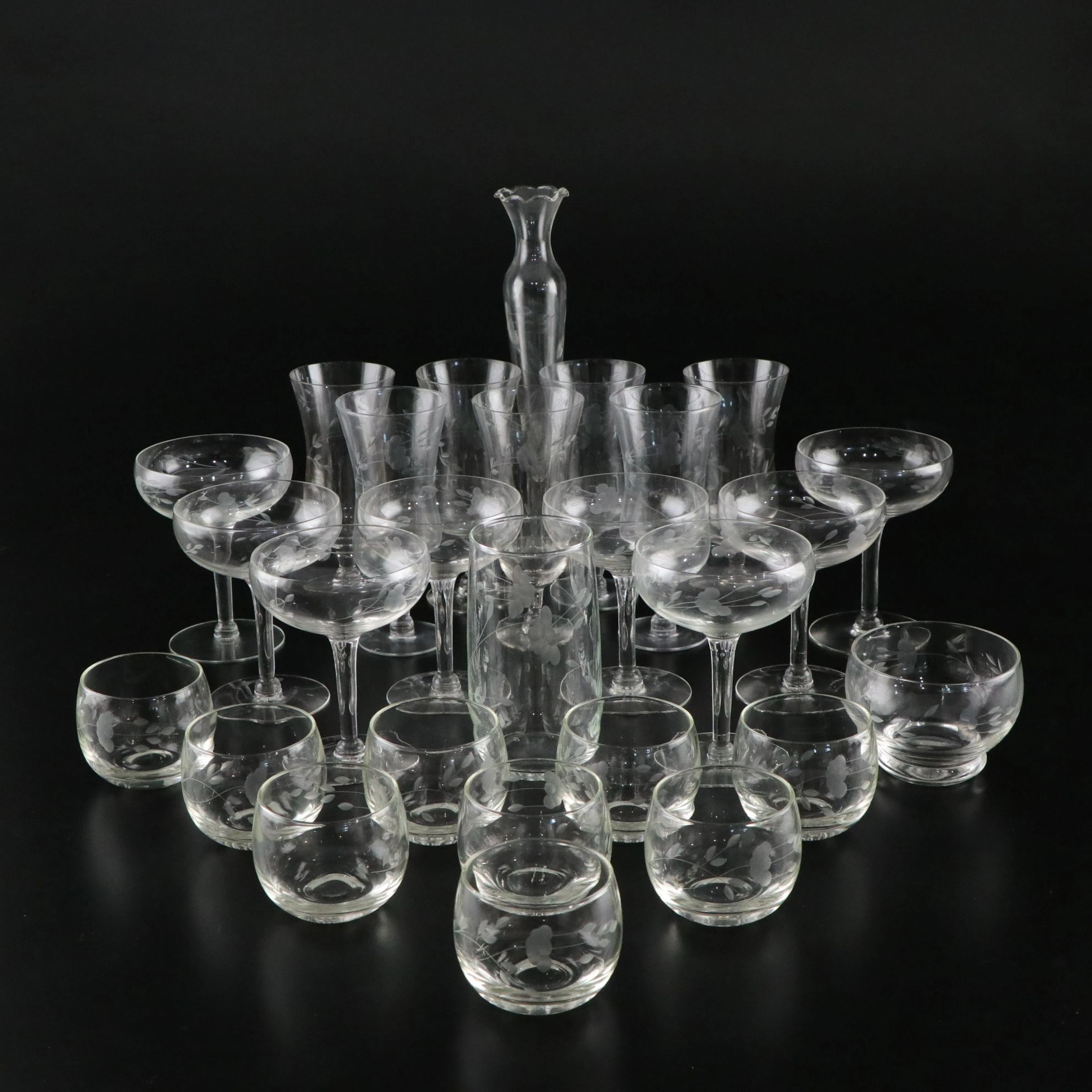 Princess House "Heritage" Vase, Parfait, Coups, Tumblers, and More