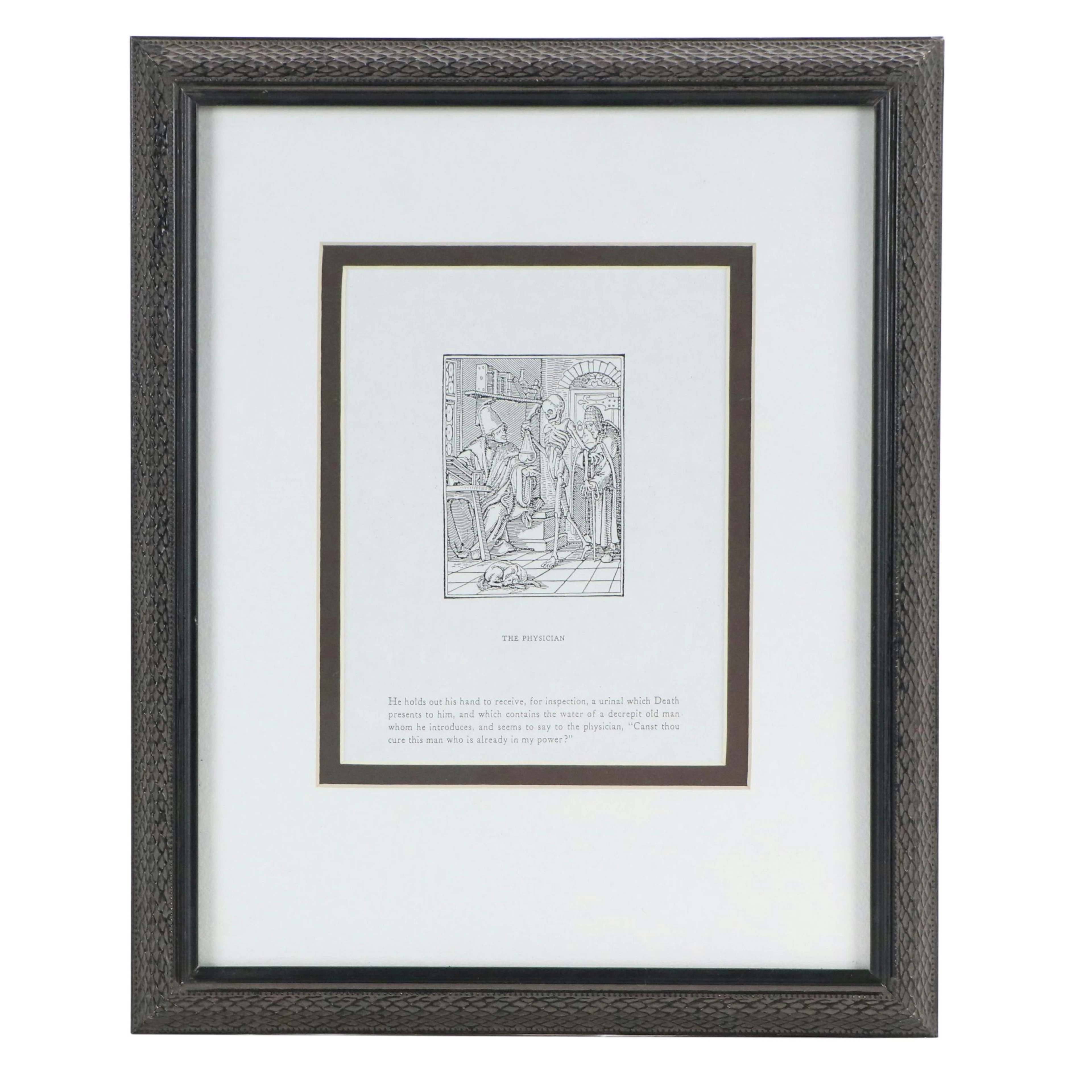 Lithograph After Hans Holbein the Younger "The Physician"