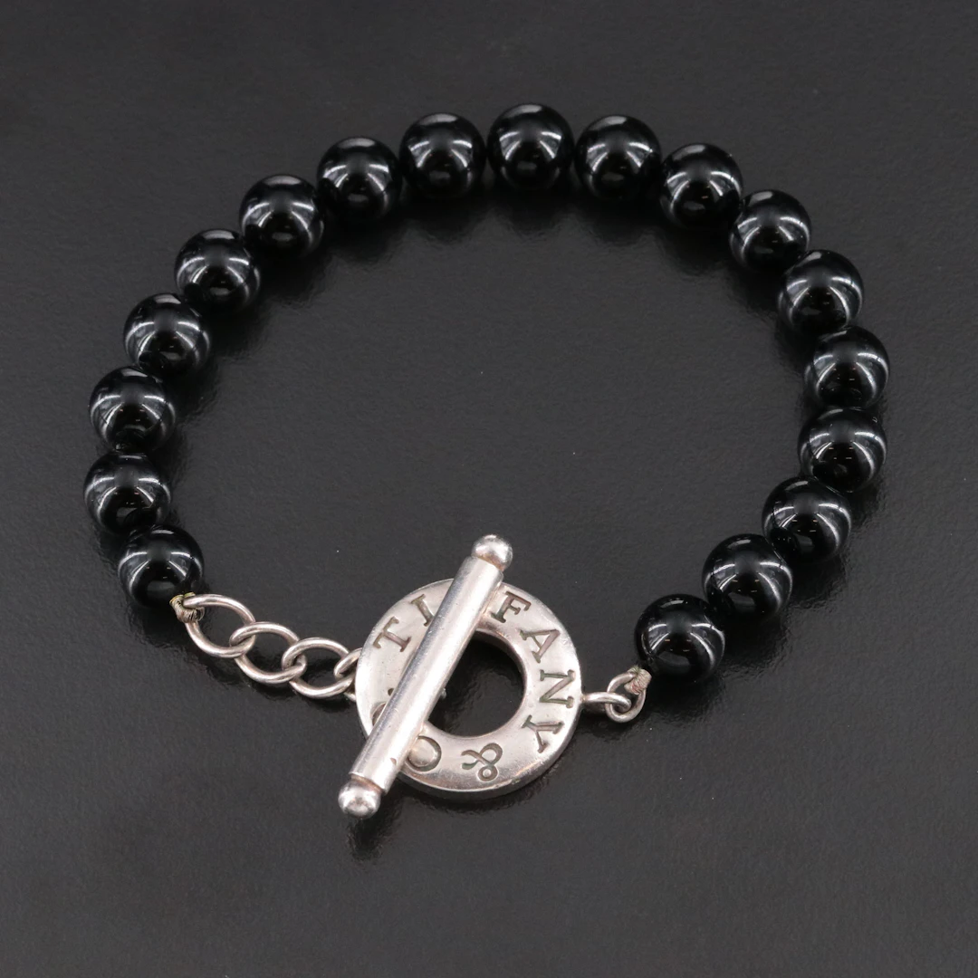 Tiffany & Co. Sterling Bead Toggle Bracelet