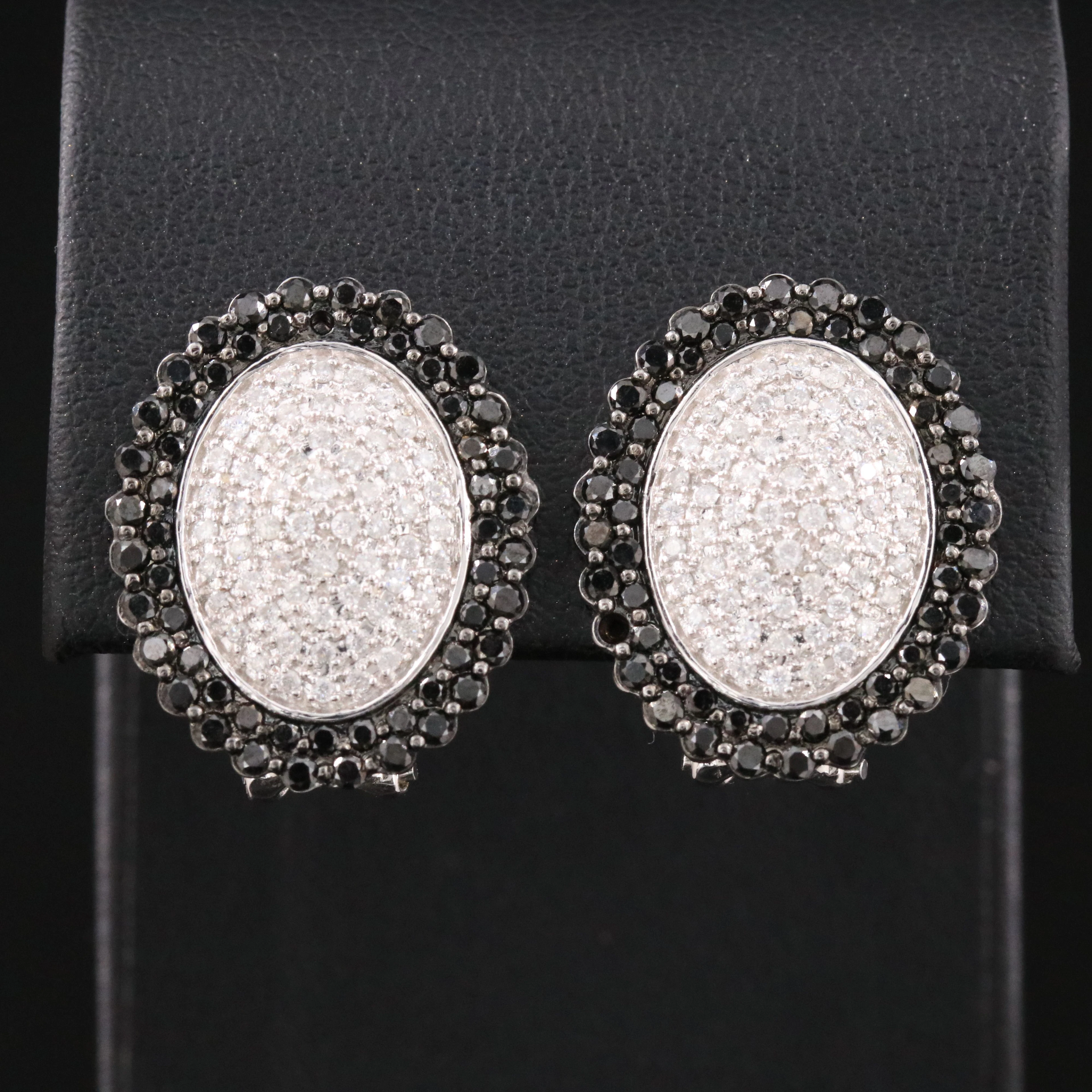 14K 2.03 CTW Diamond Button Earrings