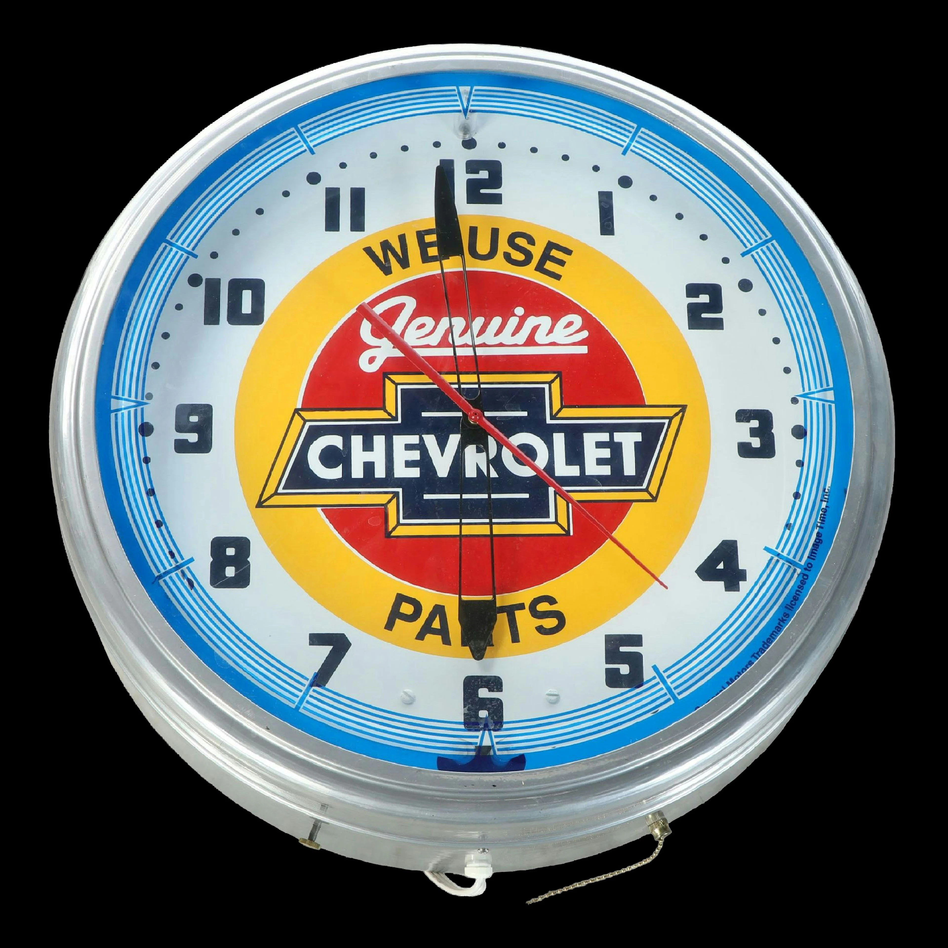 Chevrolet "We Use Genuine Chevrolet Parts" Illuminated Sign, 2014