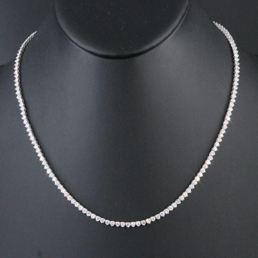 14K 8.52 CTW Lab Grown Diamond Rivière Necklace