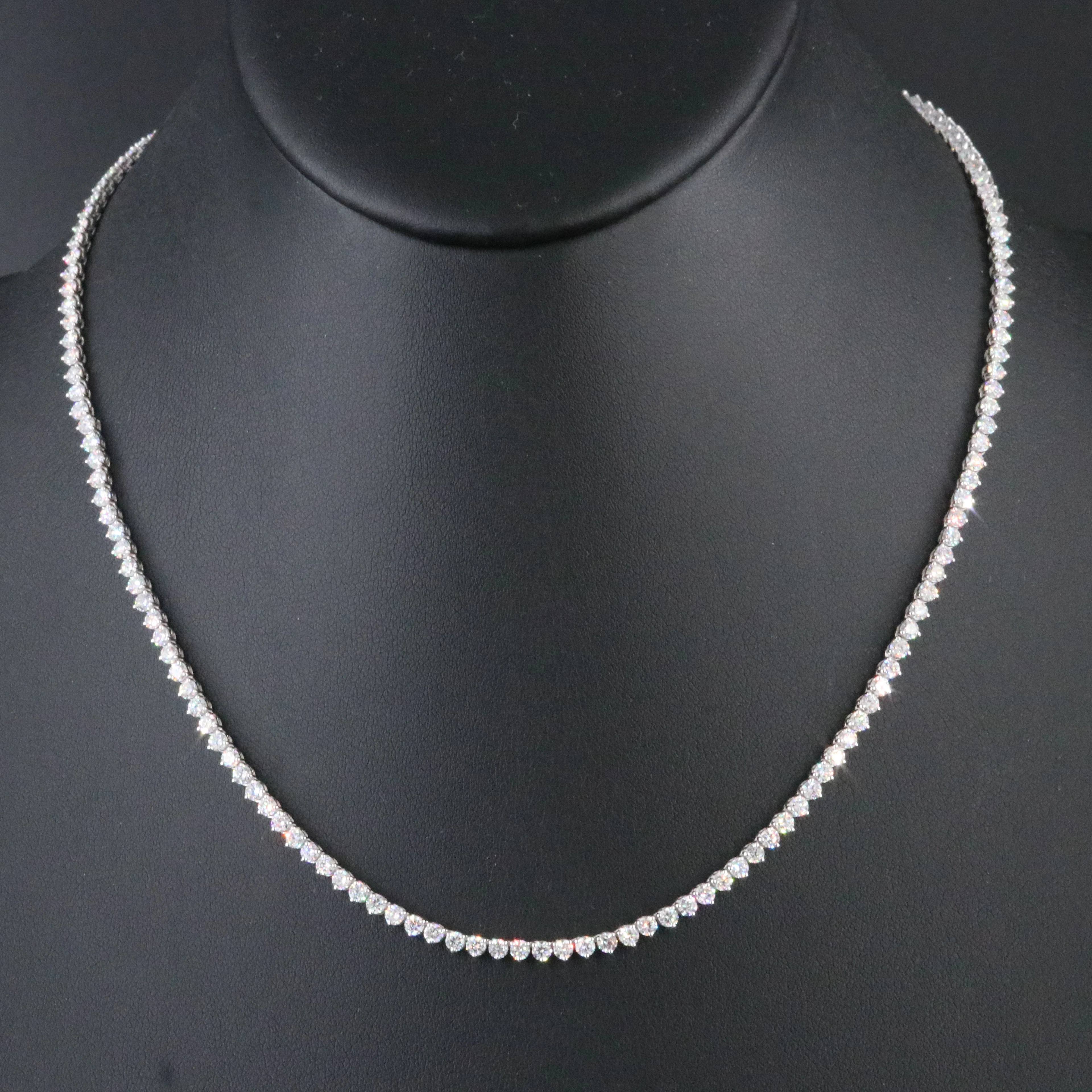 14K 8.52 CTW Lab Grown Diamond Rivière Necklace