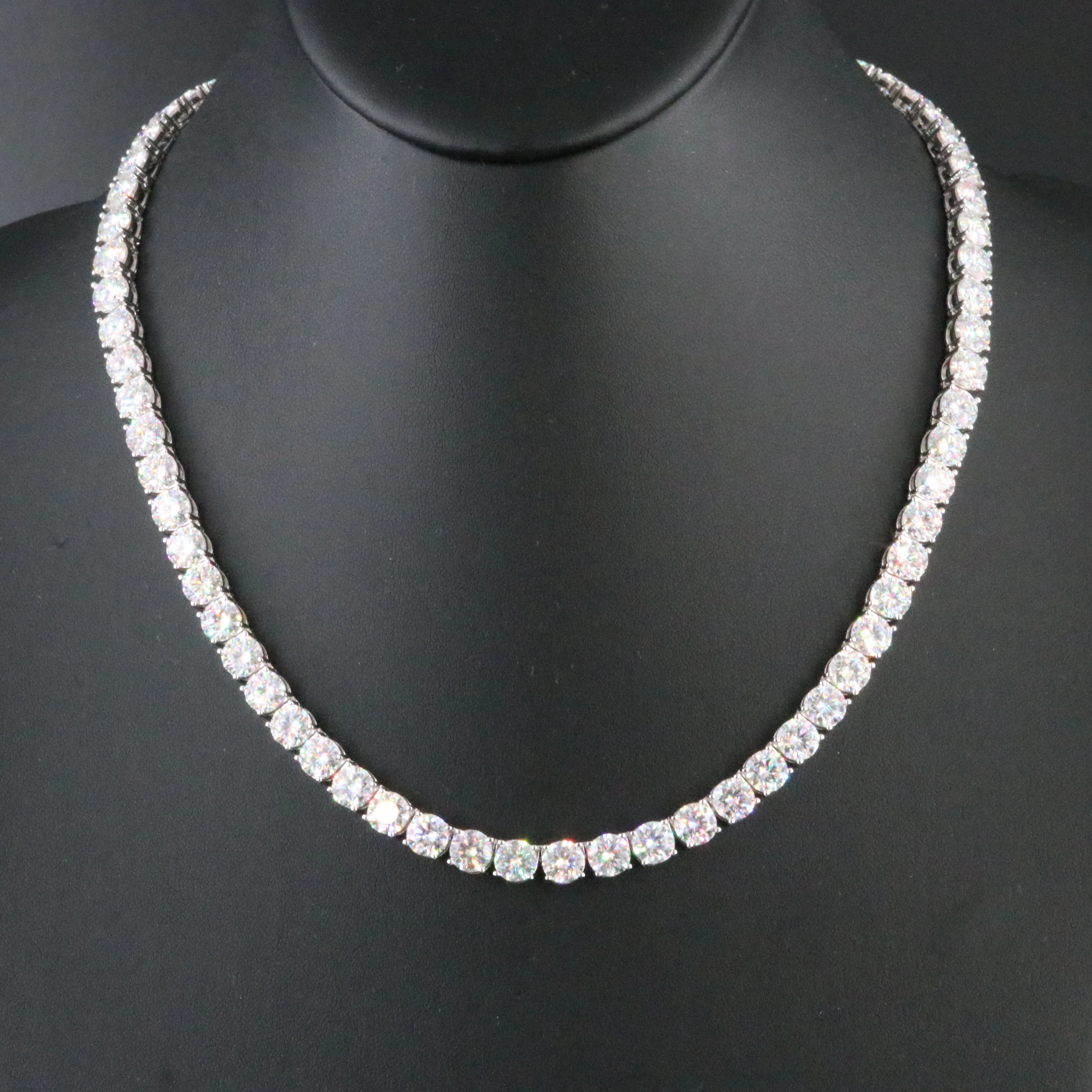 Sterling and Moissanite Necklace