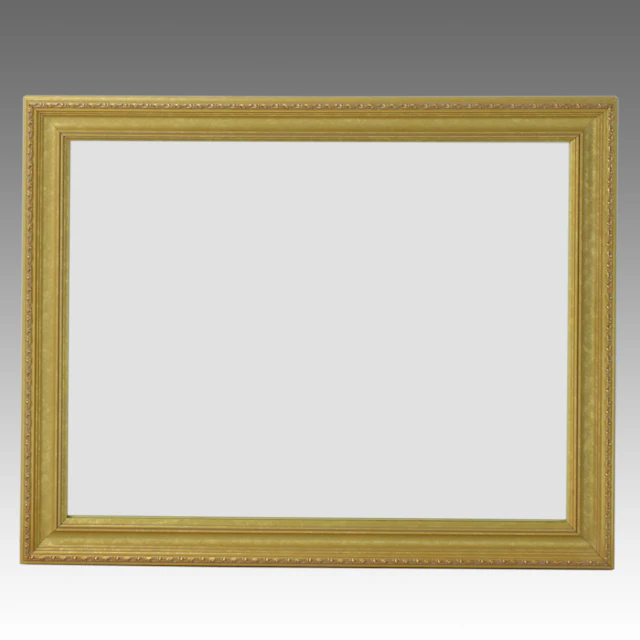 Ornate Classical Style Gold Finished Rectangular Wall Mirror