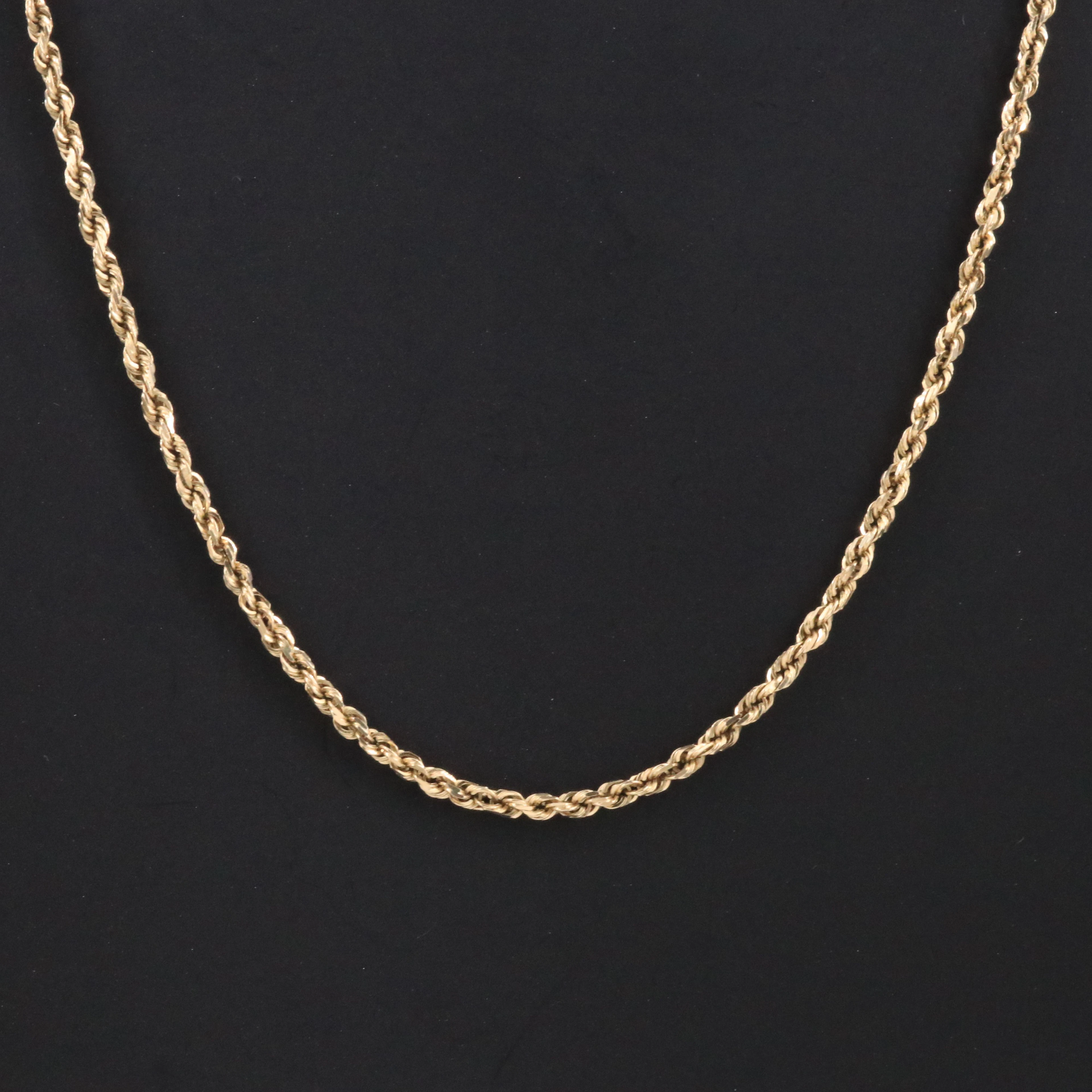 14K Rope Chain Necklace