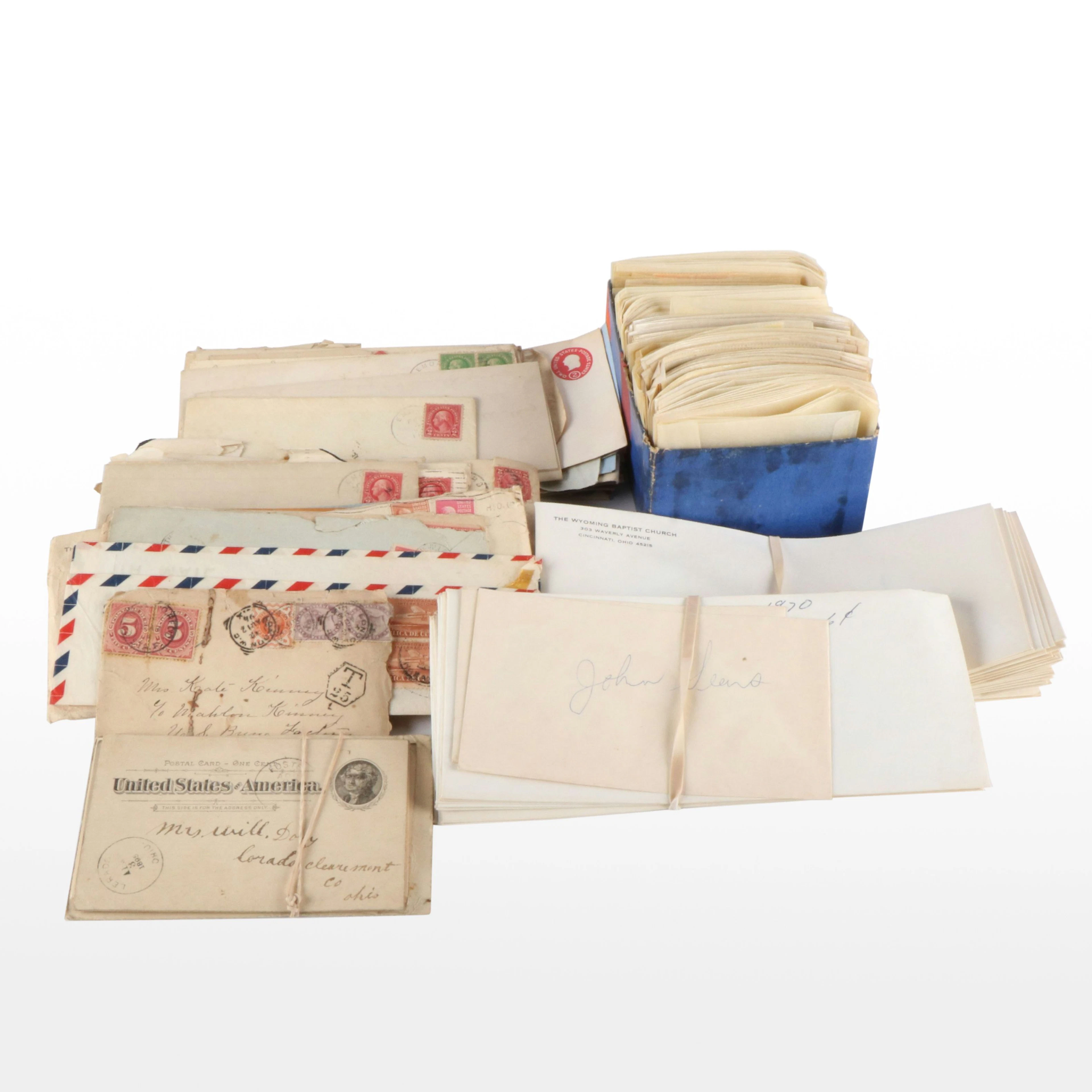 Large Group of Antique to Vintage Postal Covers, U.S. Stamps, and More
