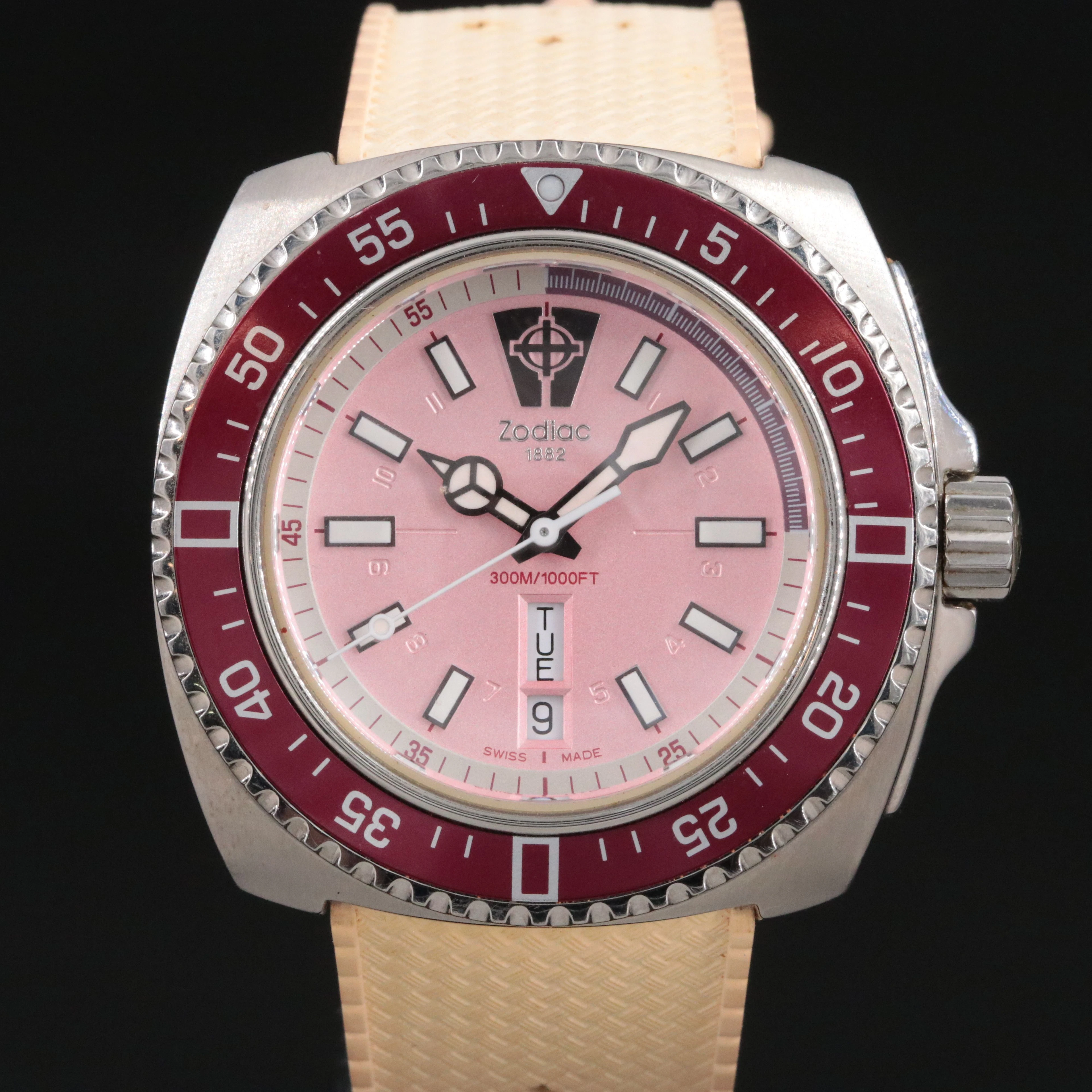 Zodiace V-Wolf Stainless Steel Quartz Divers Watch