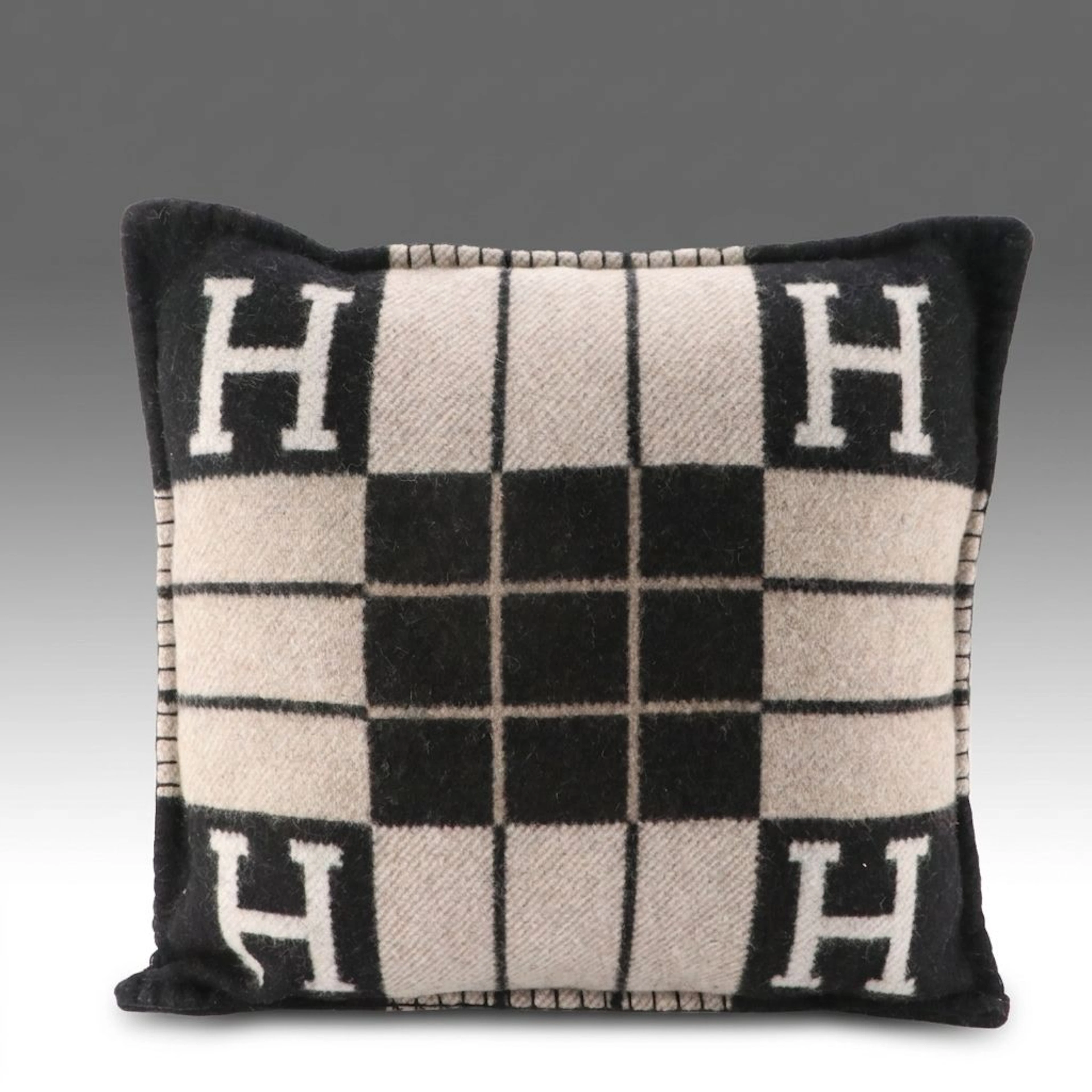 Hermès Avalon III Merino Wool/Cashmere Small Throw Pillow